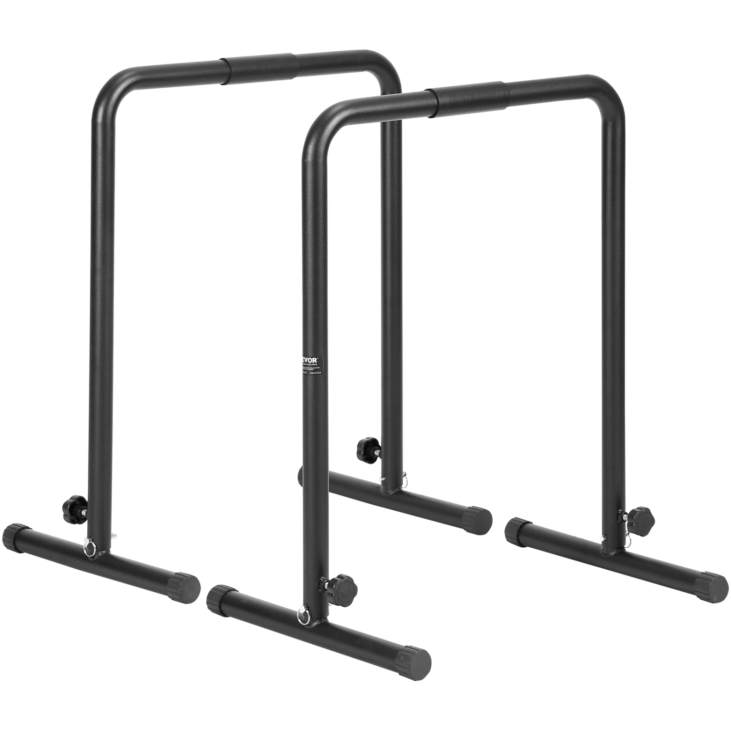 VEVOR 440 lbs Dip Bars, Heave Duty Dip Stand Station with Adjustable Height,Fitness Workout Dip Bar Station Stabilizer Parallette Push Up Stand,