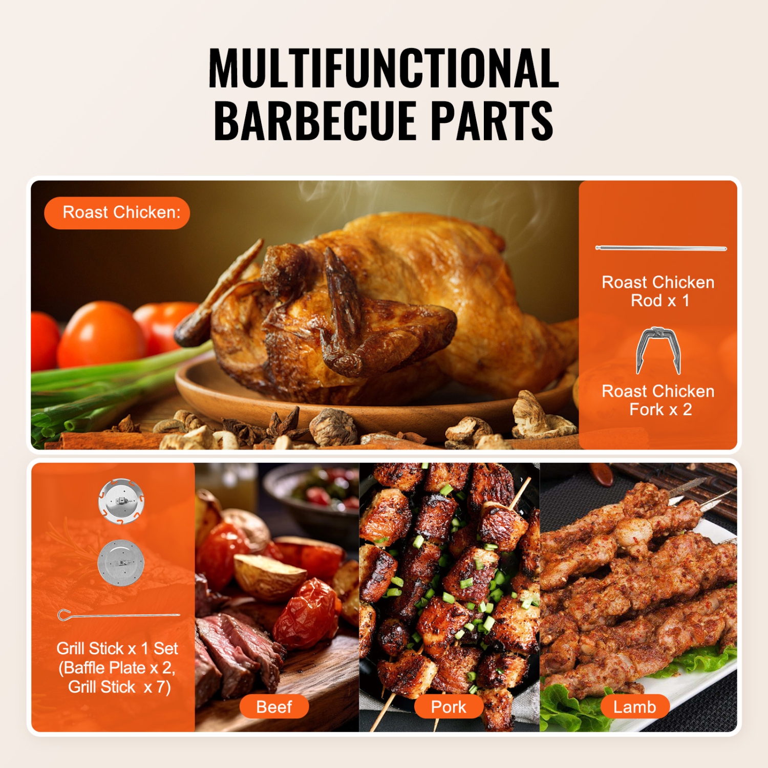 VEVOR Shawarma Grill Machine, Vertical Chicken Shawarma Cooker Machine Countertop, Electric Stainless Steel Broiler Gyro Rotisserie Oven Doner Kebab