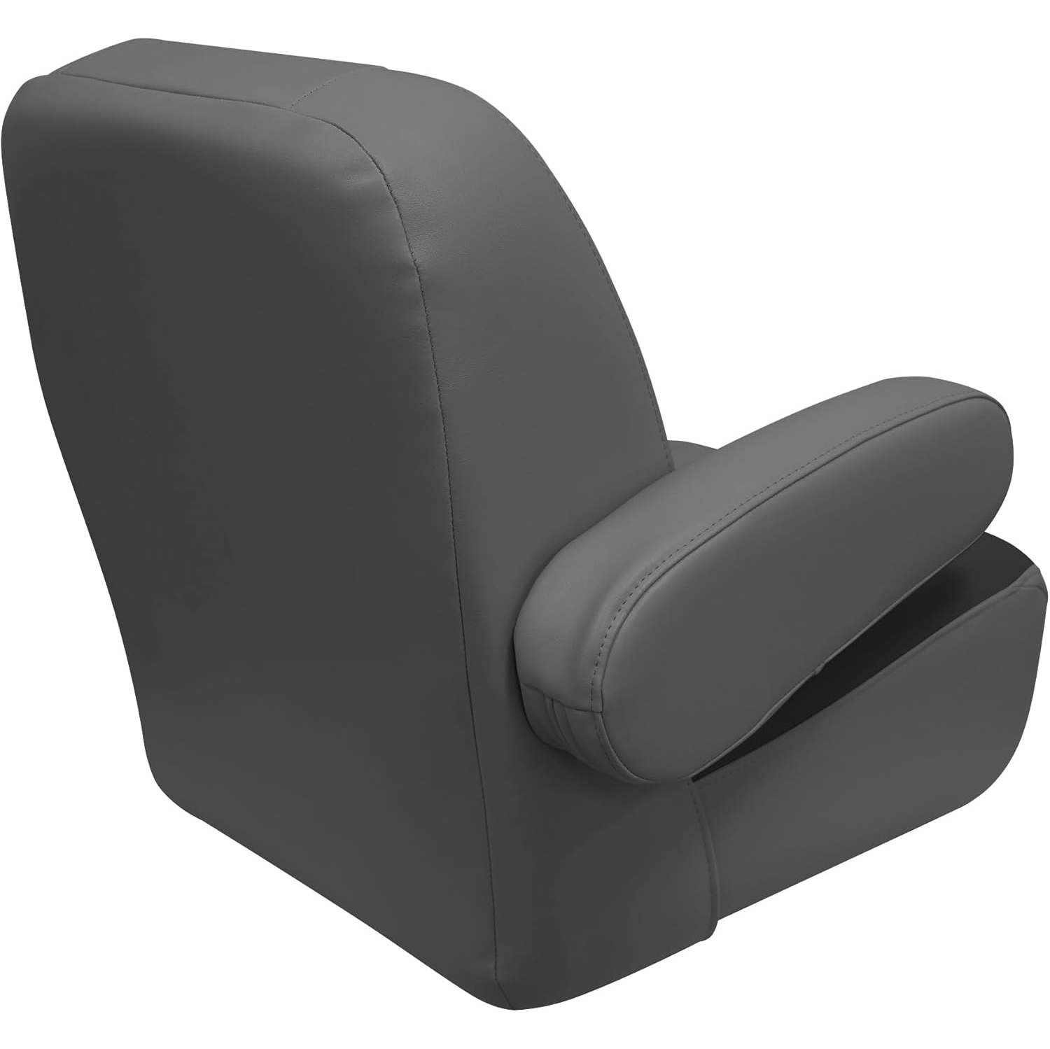 Helm de ponton/bateau à dossier mi-haut de wise 3127-1890 avec accoudoirs rabattables - Ardoise - Neutre foncé