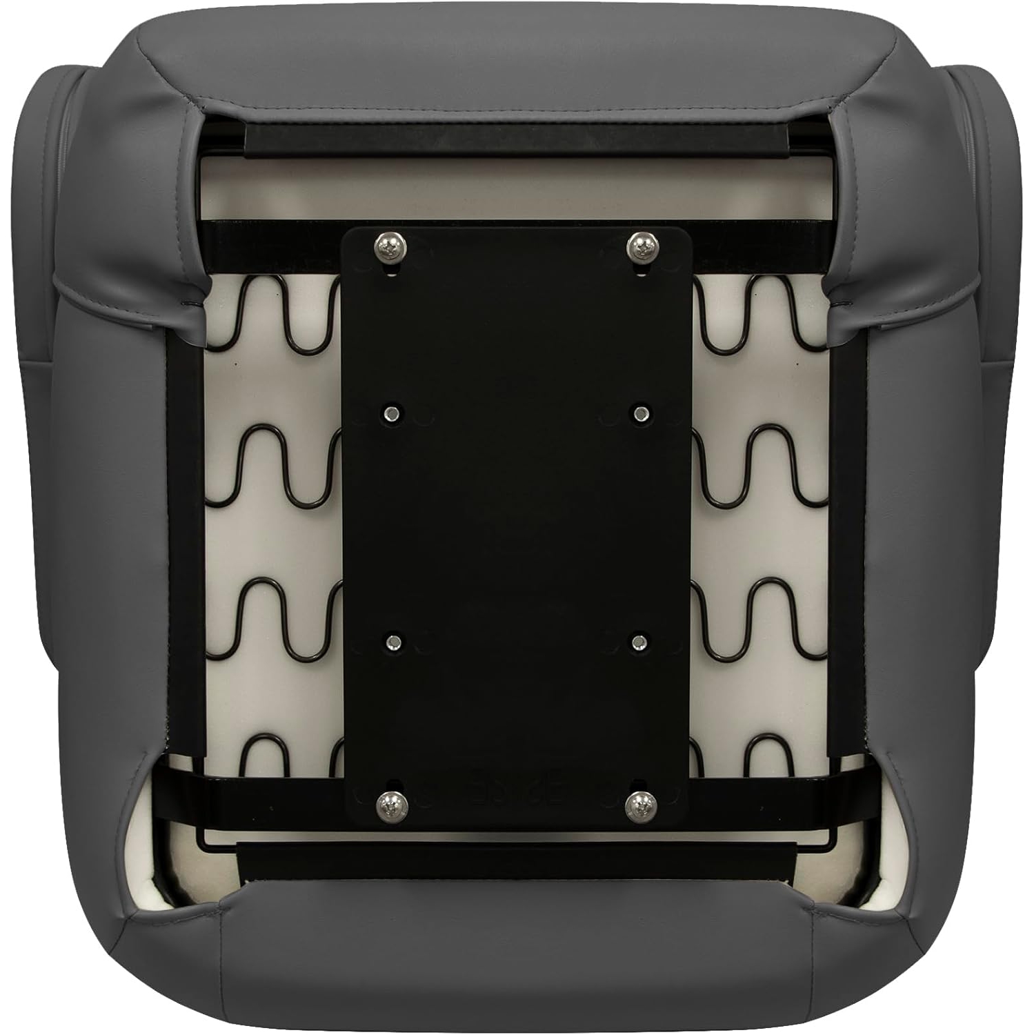 Helm de ponton/bateau à dossier mi-haut de wise 3127-1890 avec accoudoirs rabattables - Ardoise - Neutre foncé