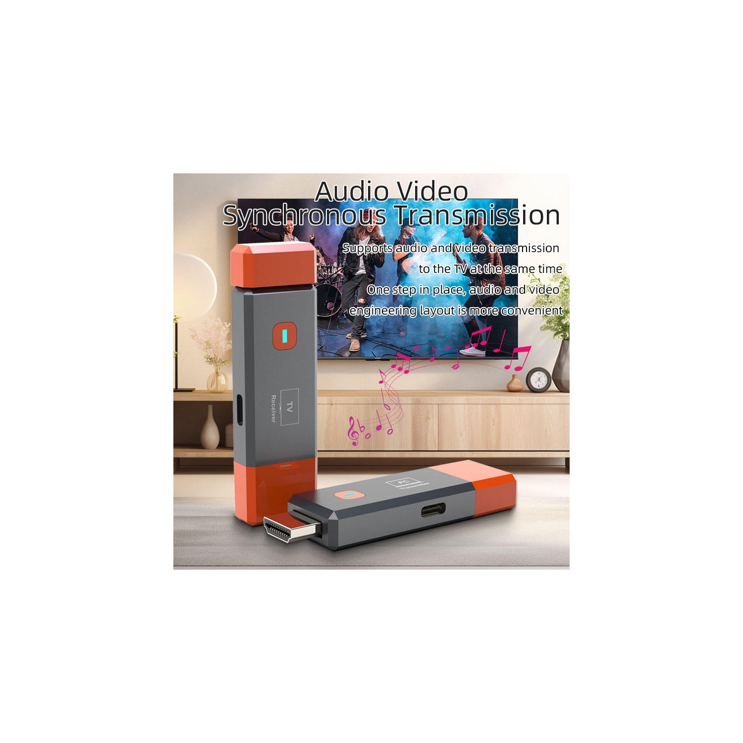 Wireless HDMI Video Transmitter and Receiver Extender kit TV Stick Dongle Adapter For PC Camera Laptop To Projector Monitor TV