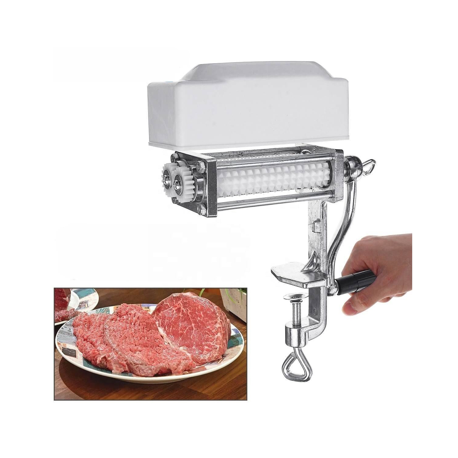 Attendrisseur à viande Coupe-viande Accessoire pour bifteck à plat Accessoire Attendrisseur à viande Accessoire Hachoir à pince Hachoir à roulettes