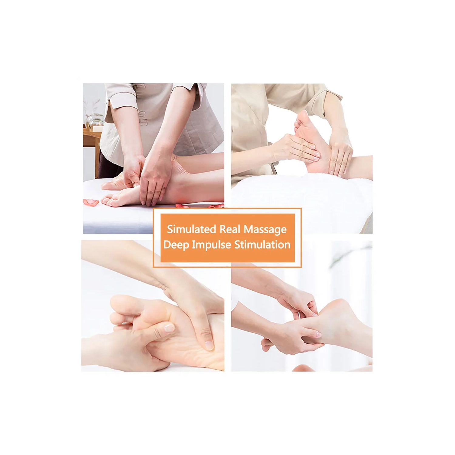 Foot Massager Electric Intelligent Pulse USB Charging Relieve Health Care Foot Massager Pad