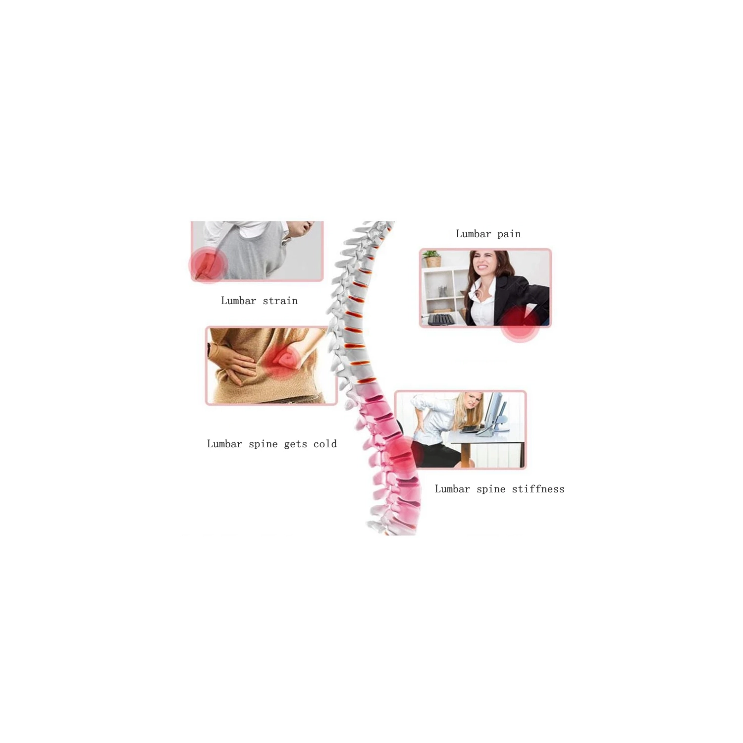 EMS Heating Belt TENS Heated Infrared Physiotherapy Waist Massager Massage Lumbar Muscle Relaxation Massager