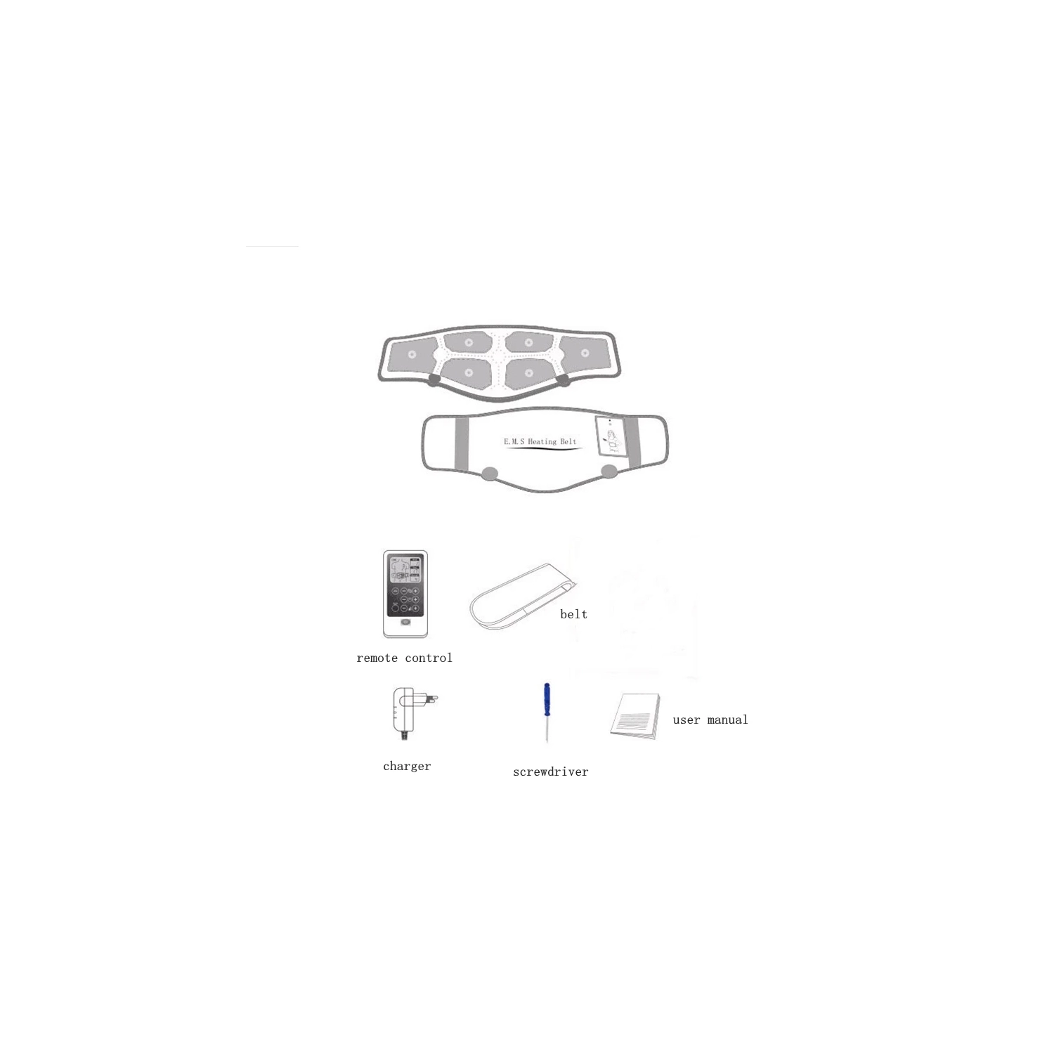 EMS Heating Belt TENS Heated Infrared Physiotherapy Waist Massager Massage Lumbar Muscle Relaxation Massager