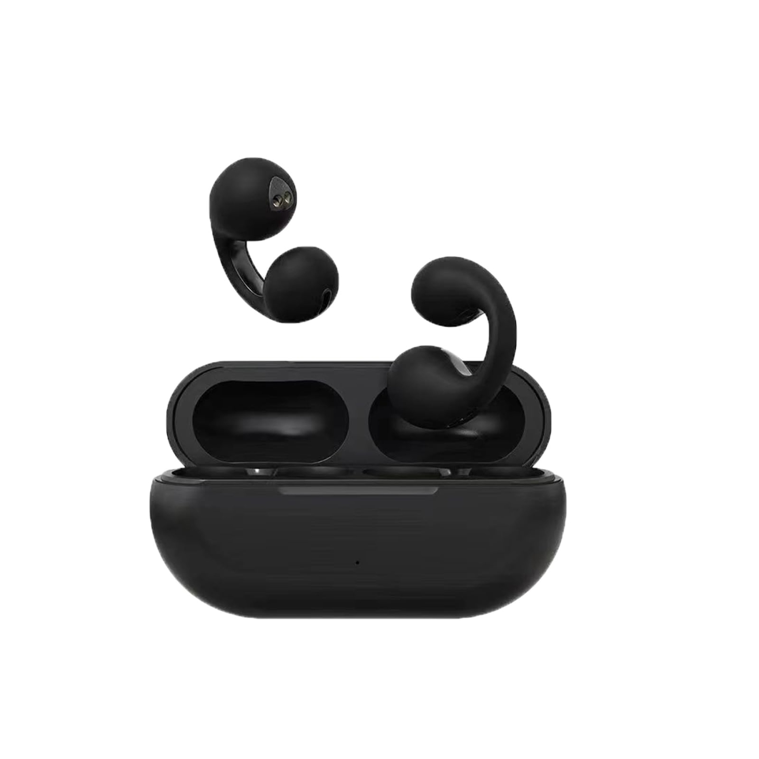 Wireless Bone Conduction Earbuds, Wireless Earbuds, Waterproof Mini Open Ear Headsets(black)