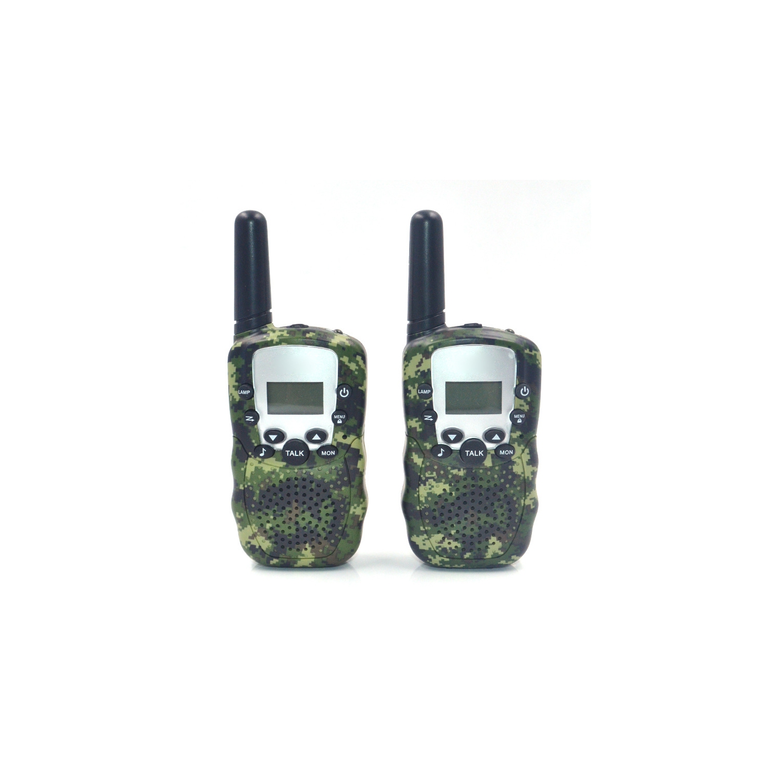 3&nbsp;km radio bidirectionnelle sans fil Walkie LCD - Vert camouflage