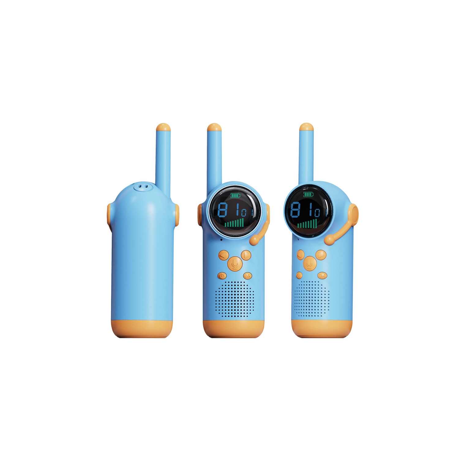 Walkie-talkie téléphone parent-enfant sans fil enfants jouet extérieur interactif/cadeau d'anniversaire bleu