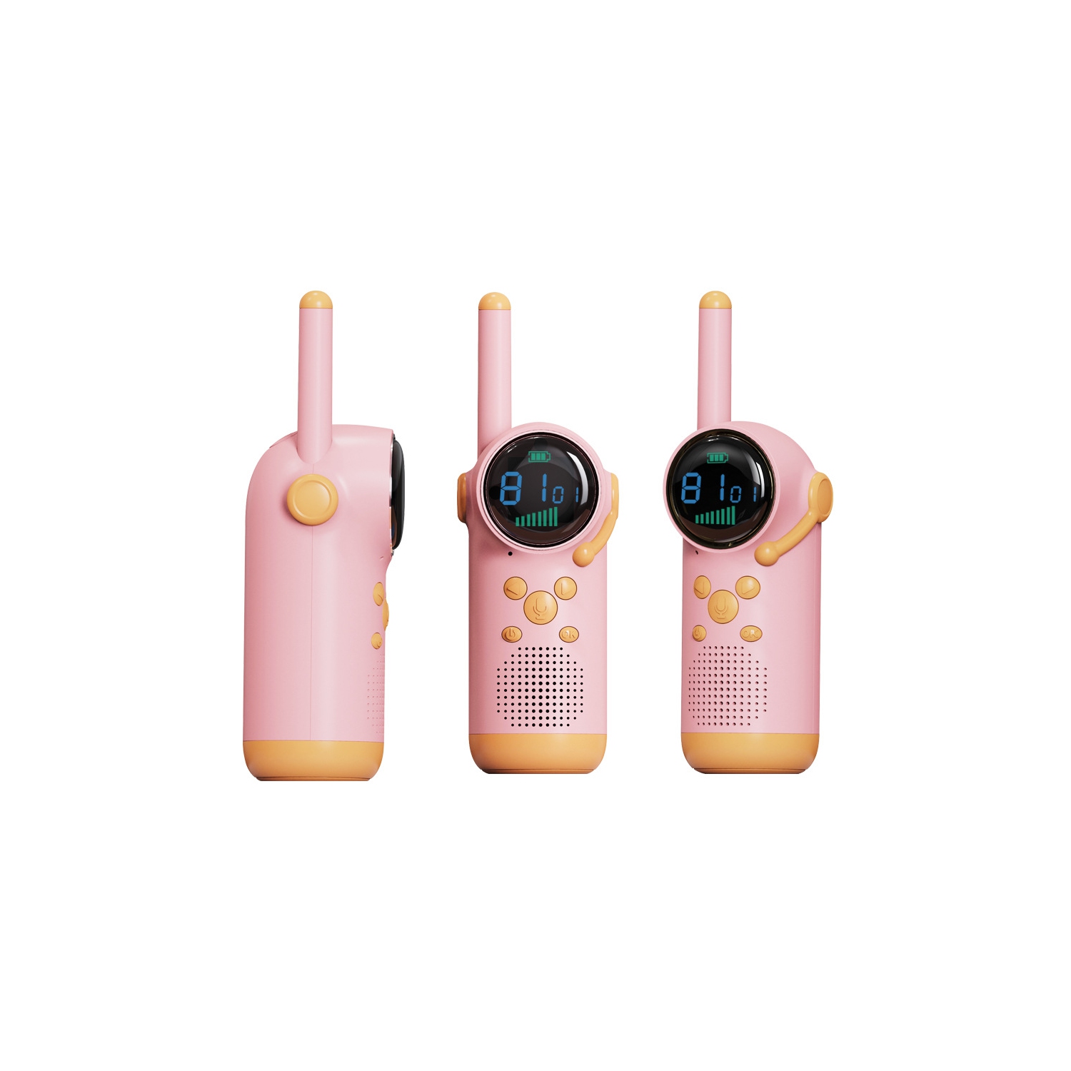 Walkie-talkie wireless parent-child phone children HEEI outdoor toy interactive/birthday gift-pink(A pair)