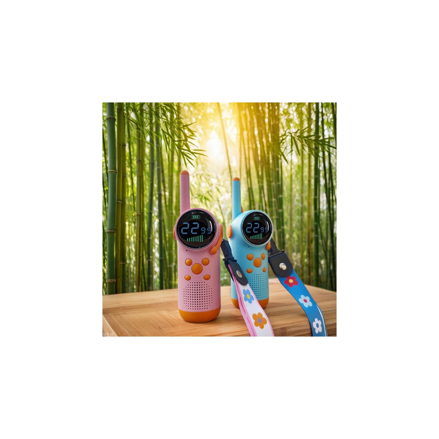 Walkie-talkie téléphone parent-enfant sans fil enfant petits enfants jouet extérieur HEEI jouet interactif/cadeau d'anniversaire rose bleu