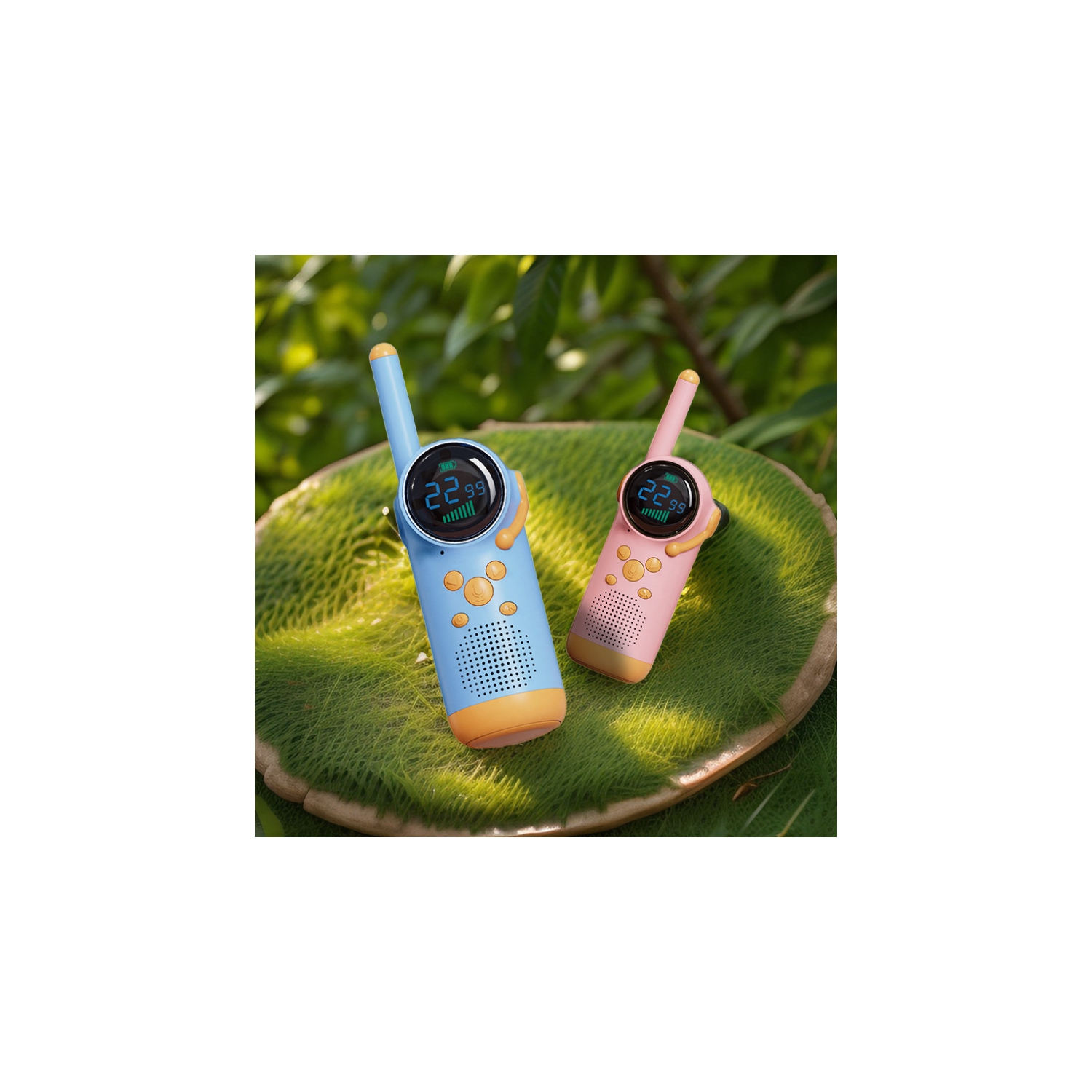 Walkie-talkie téléphone parent-enfant sans fil enfant petits enfants jouet extérieur HEEI jouet interactif/cadeau d'anniversaire rose bleu