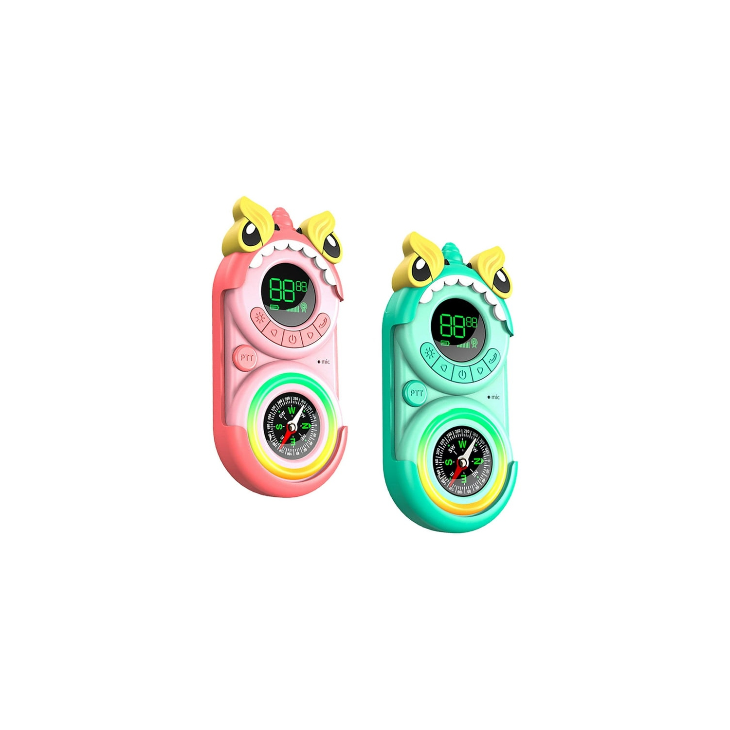 Wireless children's walkie-talkie USB charging 3 km cartoon mini children's walkie-talkie outdoor toy - unicorn