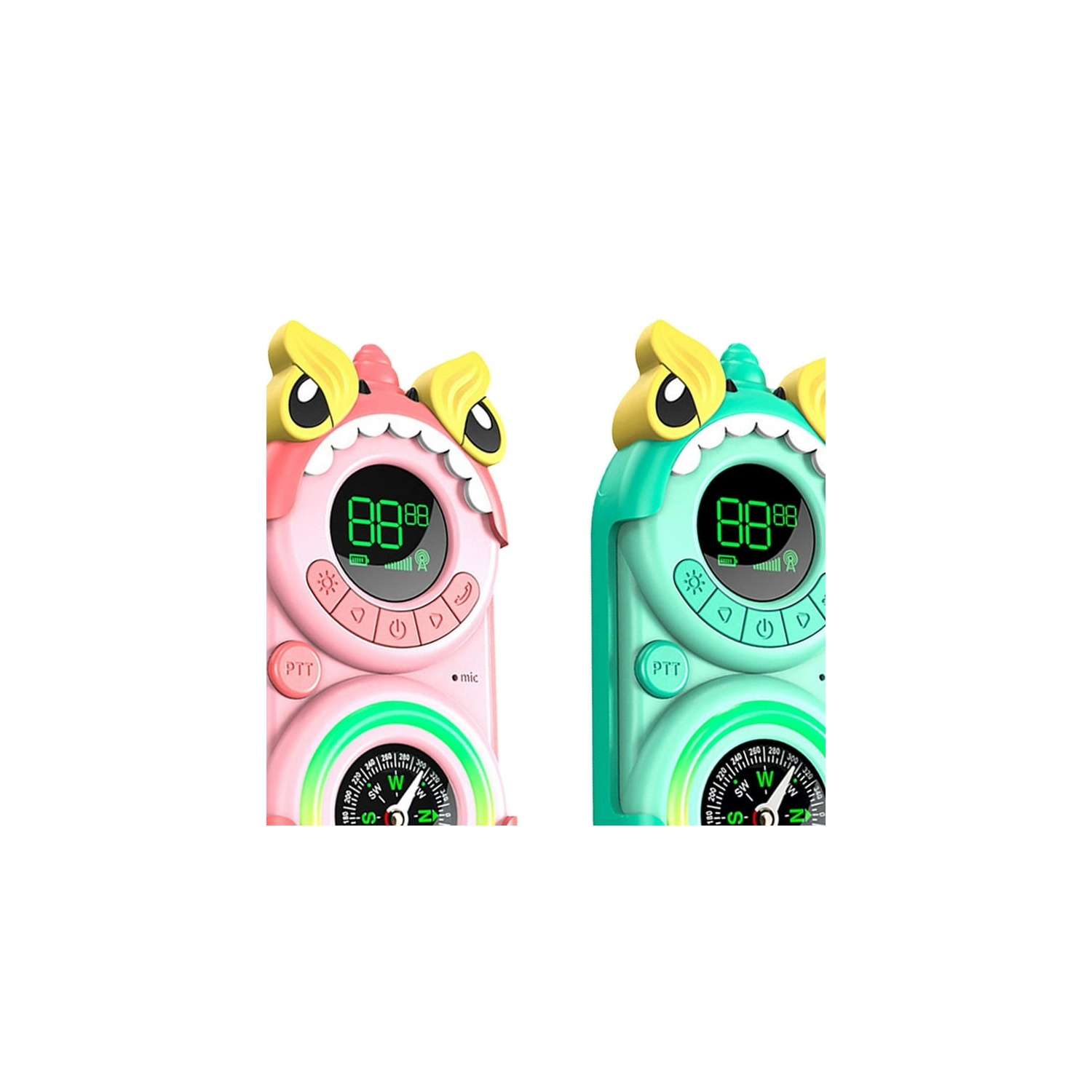 Wireless children's walkie-talkie USB charging 3 km cartoon mini children's walkie-talkie outdoor toy - unicorn