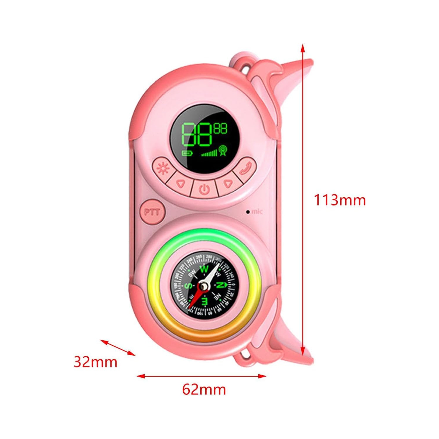 Walkie-Talkie sans fil pour enfants Chargement USB 3&nbsp;km Mini Walkie-Talkie Cartoon Jouets extérieurs pour enfants - Hibou