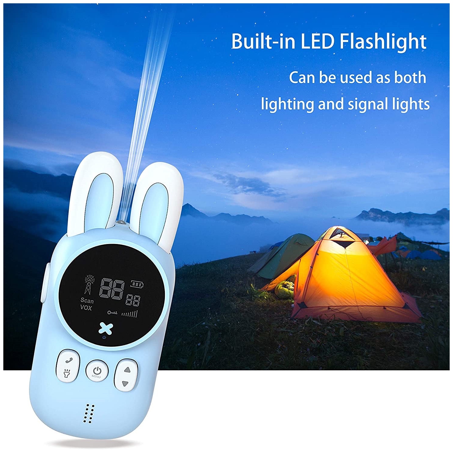 Children's bunny walkie-talkie mobile phone wireless 3KM interactive educational toy gift