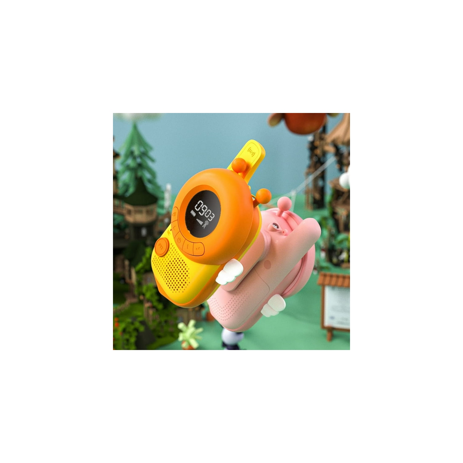 Children's Little Bee Walkie Talkie Wholesale Handheld Flashlight Outdoor Wireless High Power Mini Children's Walkie Talkie