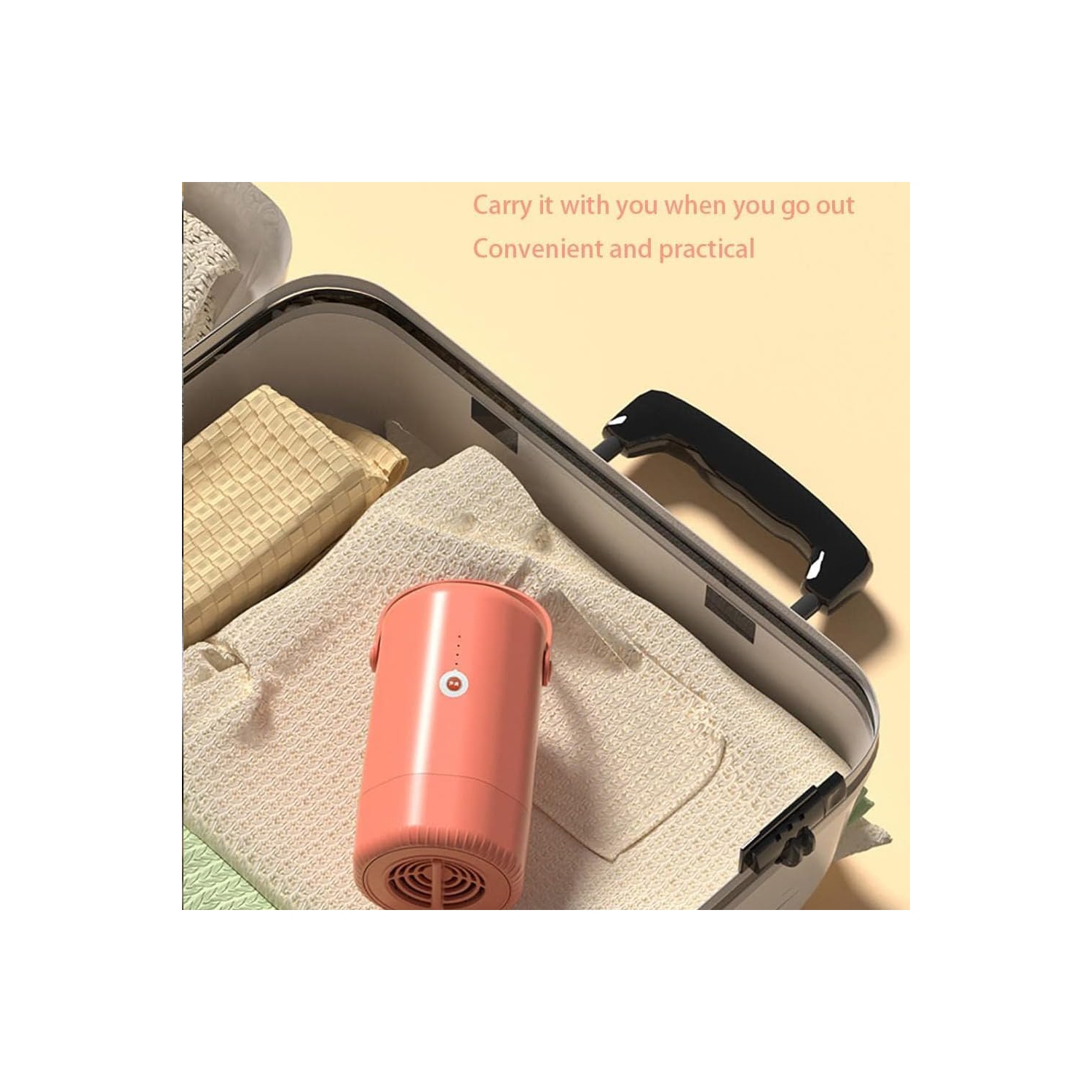 Portable Multi-Purpose Dryer and Warmer - Compact travel/home dryer with telescoping hose for shoes, bedding and small items