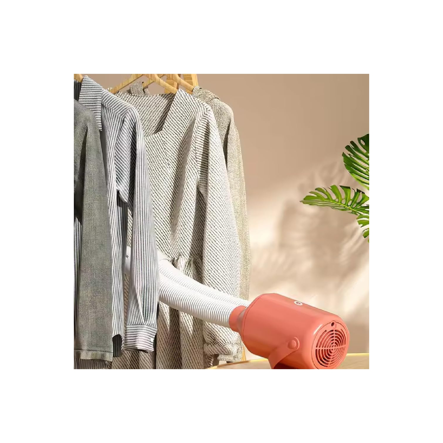 Portable Multi-Purpose Dryer and Warmer - Compact travel/home dryer with telescoping hose for shoes, bedding and small items