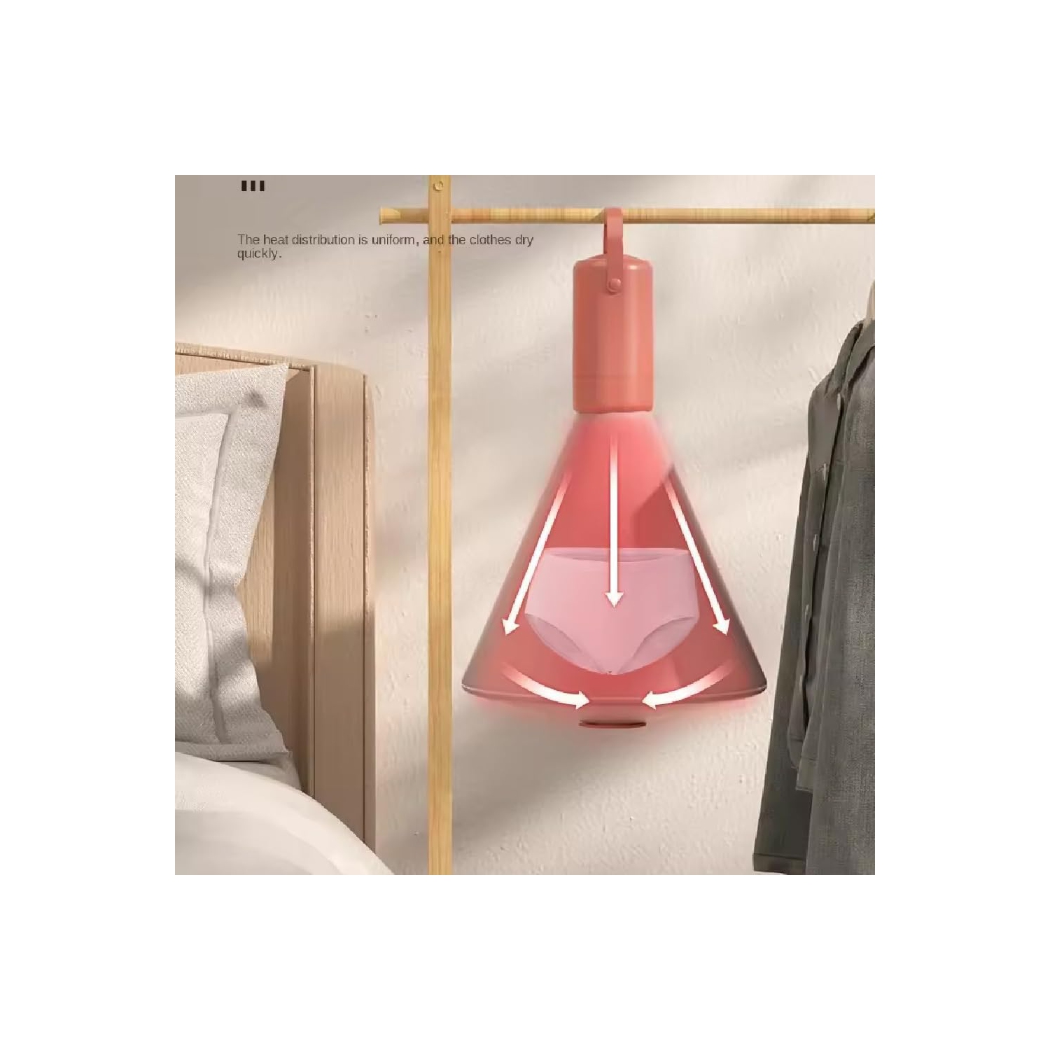 Portable Multi-Purpose Dryer and Warmer - Compact travel/home dryer with telescoping hose for shoes, bedding and small items