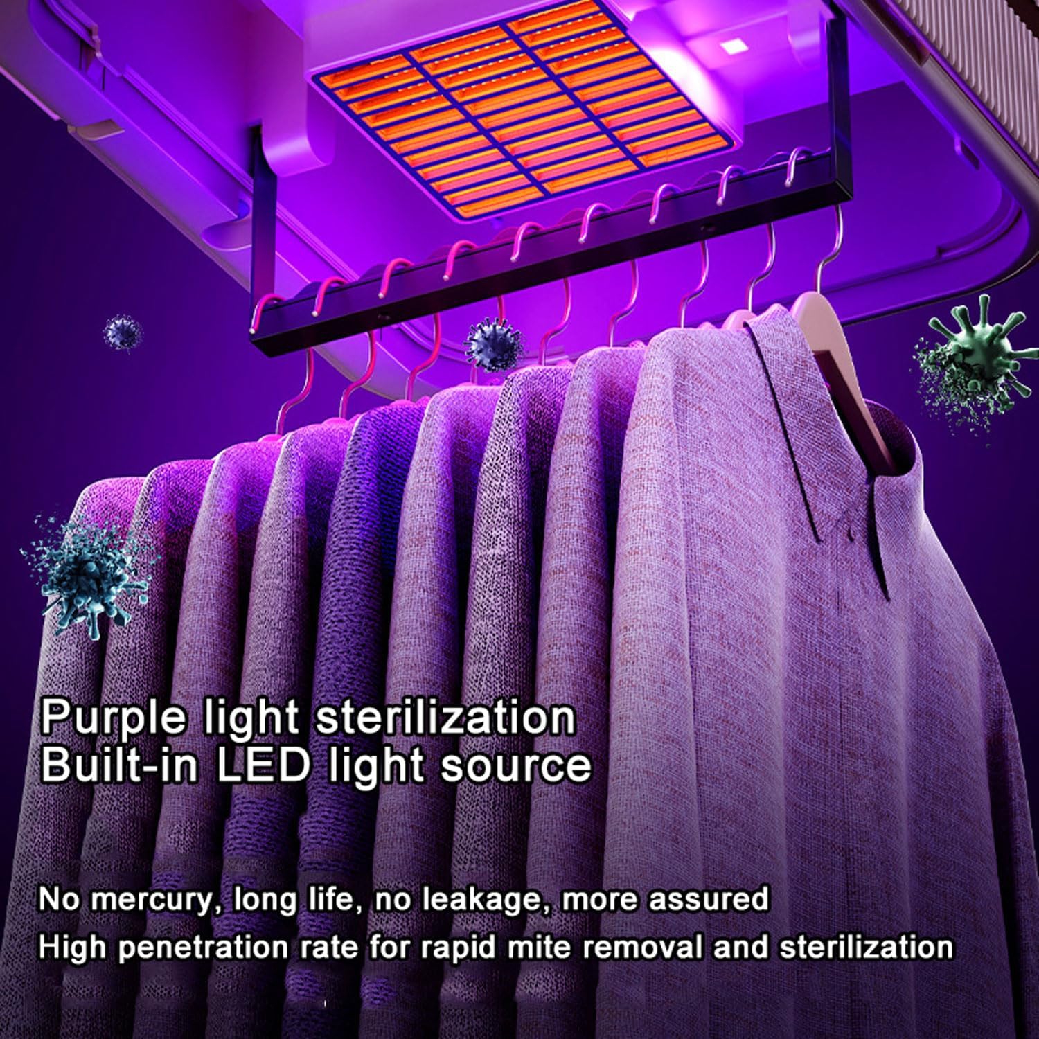 Foldable mini dryer, 600W portable upright iron, 240-minute timer, large-capacity smart LED drying box, suitable for all kinds of clothing,