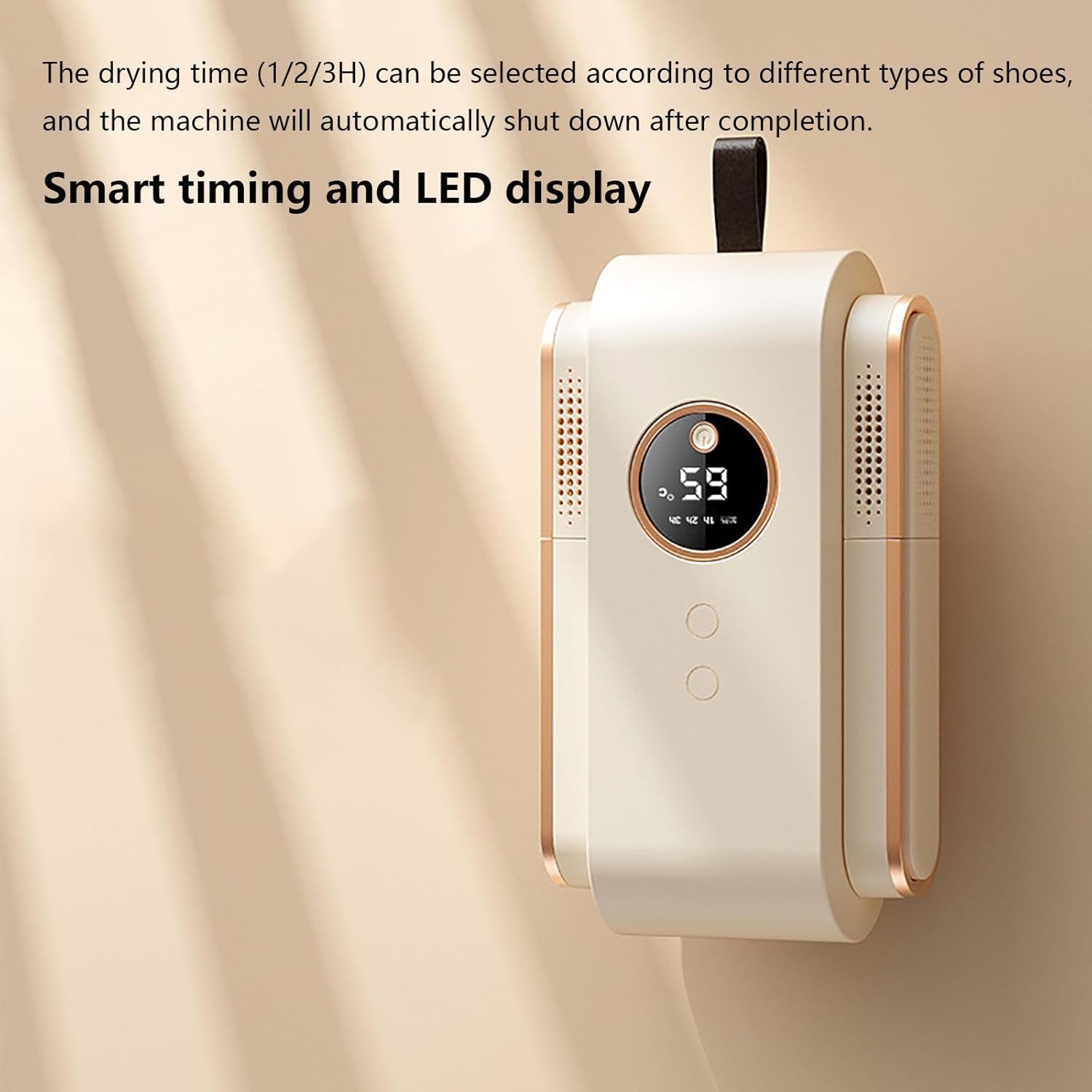 Foldable shoe dryer - 360° warm air, 3 timer modes, portable, fast and energy-saving, suitable for sports shoes/boots/ski equipment