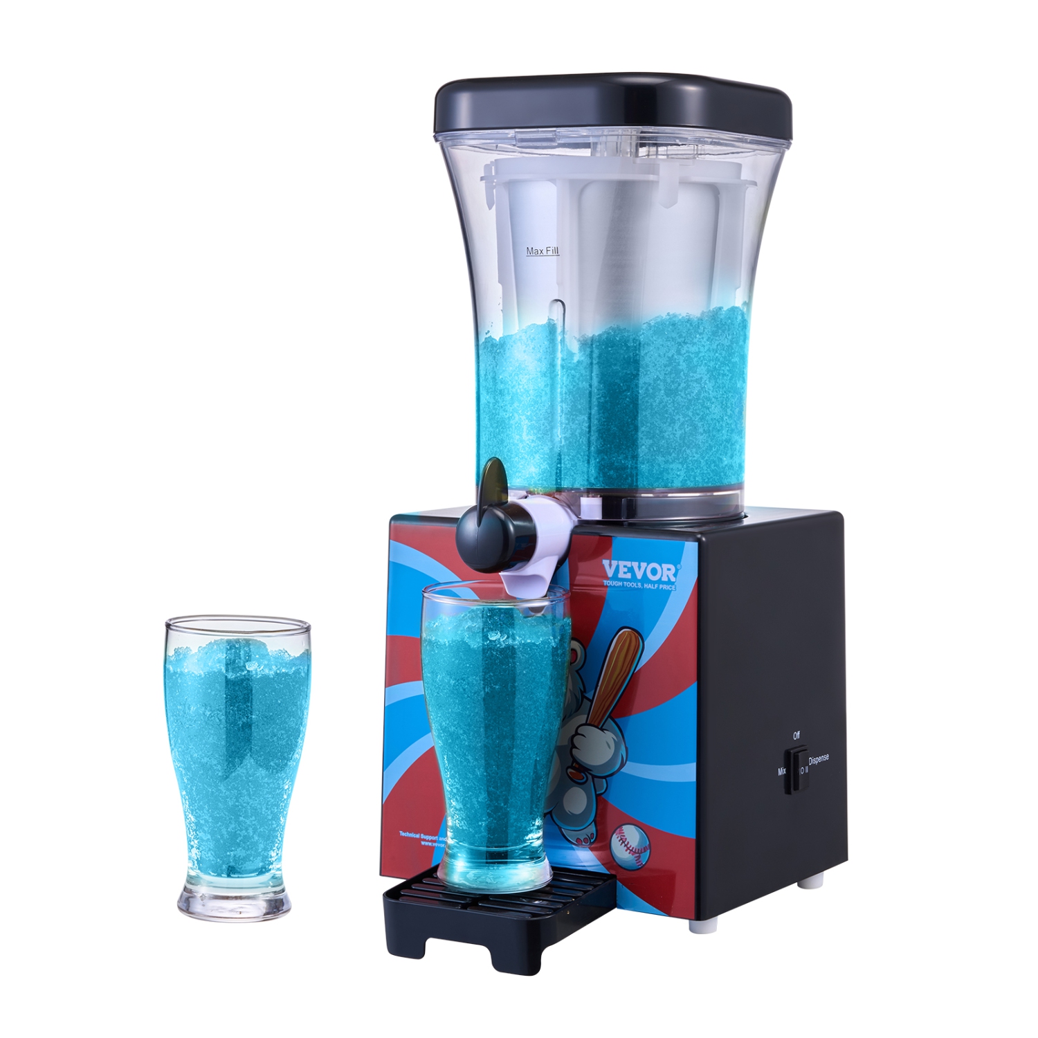 VEVOR 34oz Slushy Machine for Home, Tank Home-use Margarita Machine, Smoothie Frozen Drink Maker with Food-grade Materials, Slushie Machine for Home
