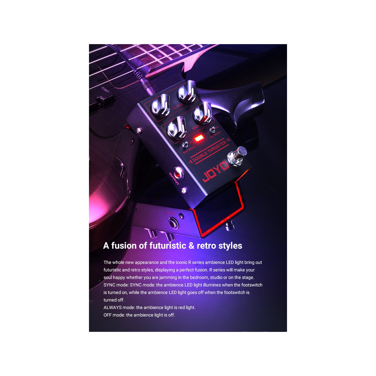 JOYO R-28 Double Thruster Overdrive Bass Pedal