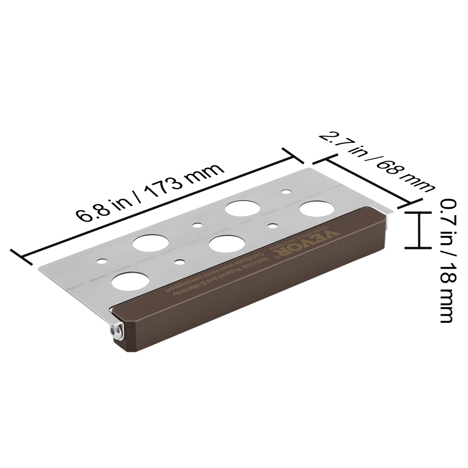 Éclairage de paysage VEVOR LED, éclairage de maintien mural de 6,8&nbsp;po, éclairage écoénergétique de Paver 12&nbsp;V-24&nbsp;V AC/DC 3&nbsp;W,
