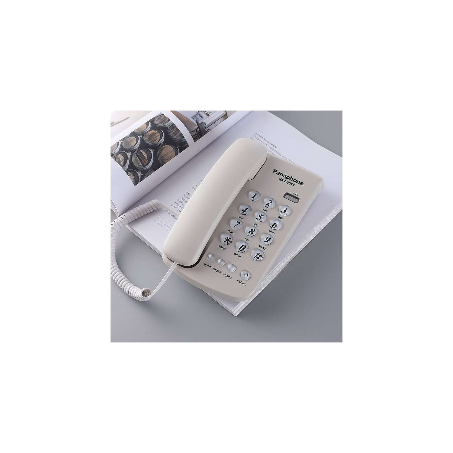 Téléphones Bureau Téléphones résidentiels Téléphone fixe—Blanc