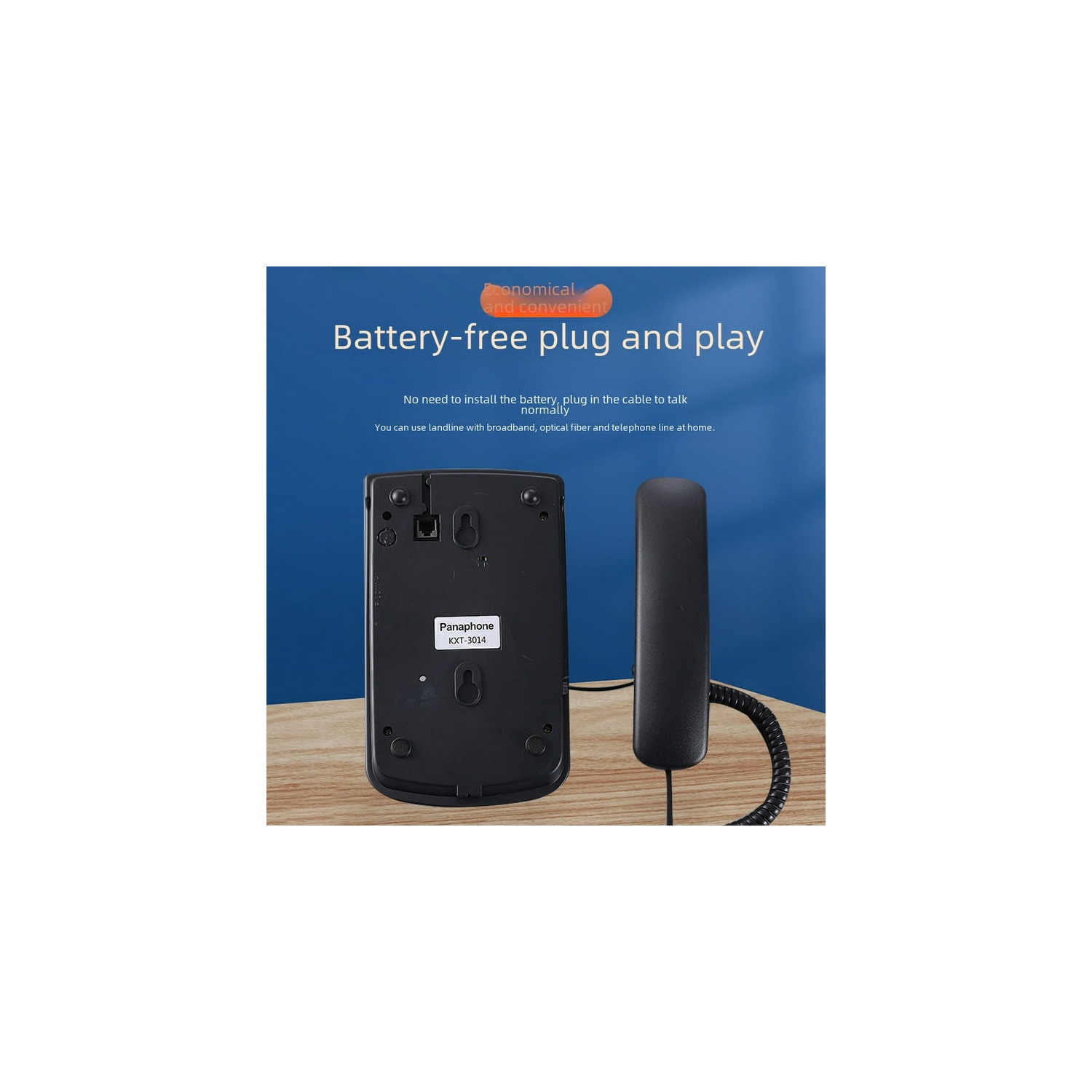 Téléphones Bureau Téléphones résidentiels Téléphone fixe—Blanc