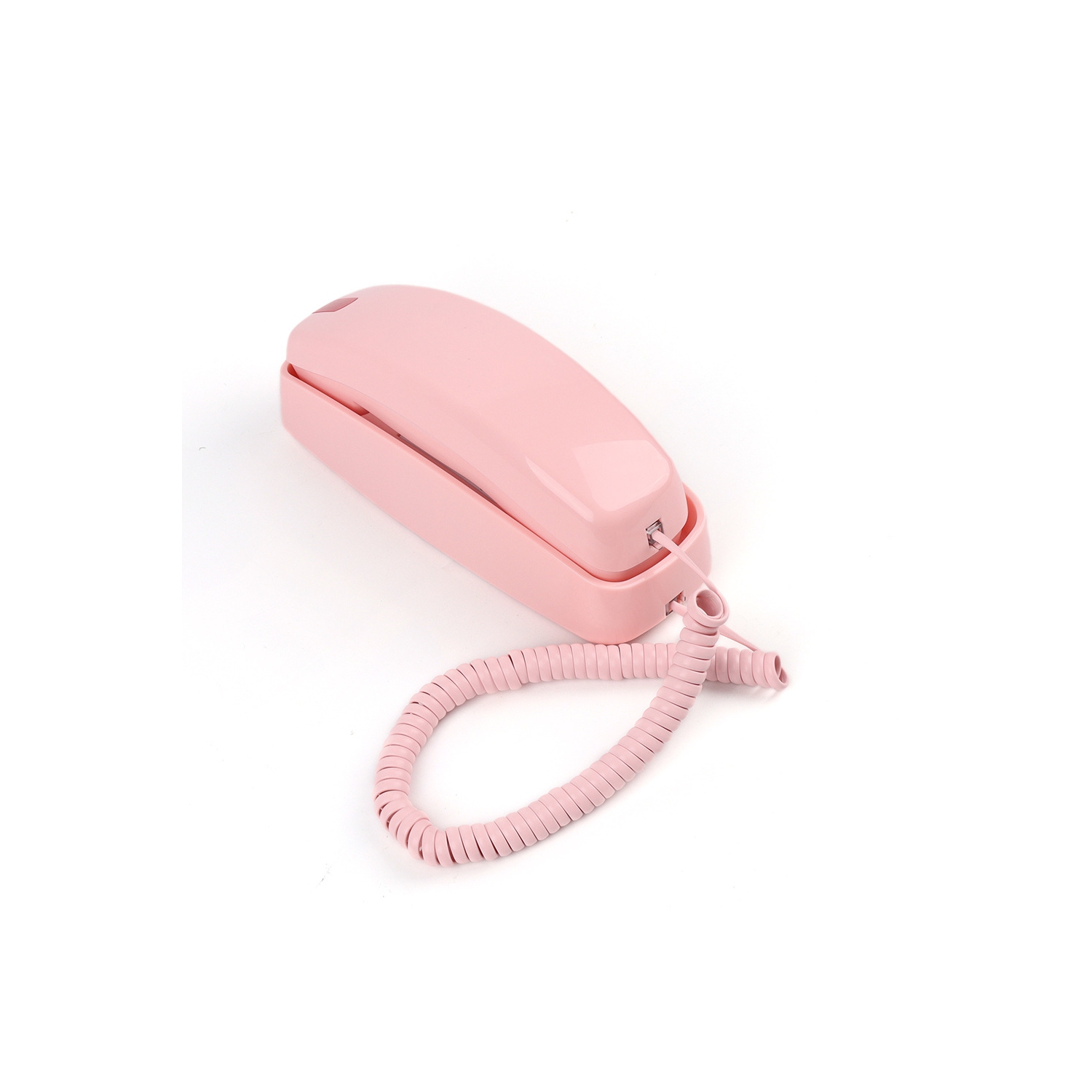 Téléphone mural rétro avec grand clavier éclairé, aucune alimentation c.a., sonnerie visuelle forte, recomposition, commande de volume, téléphone