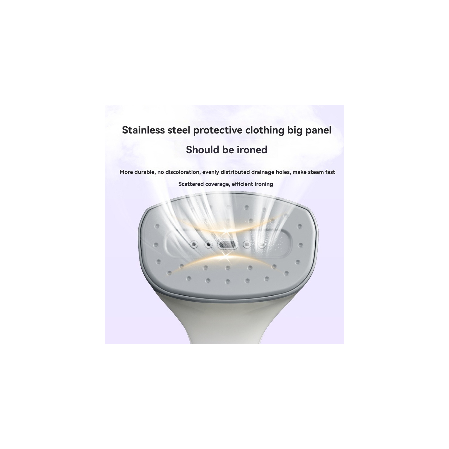 Fer à repasser à main – Réservoir 130 mL, vapeur sèche 1200 W et pliable pour les manteaux/robes lourds, utilisation portative ou en