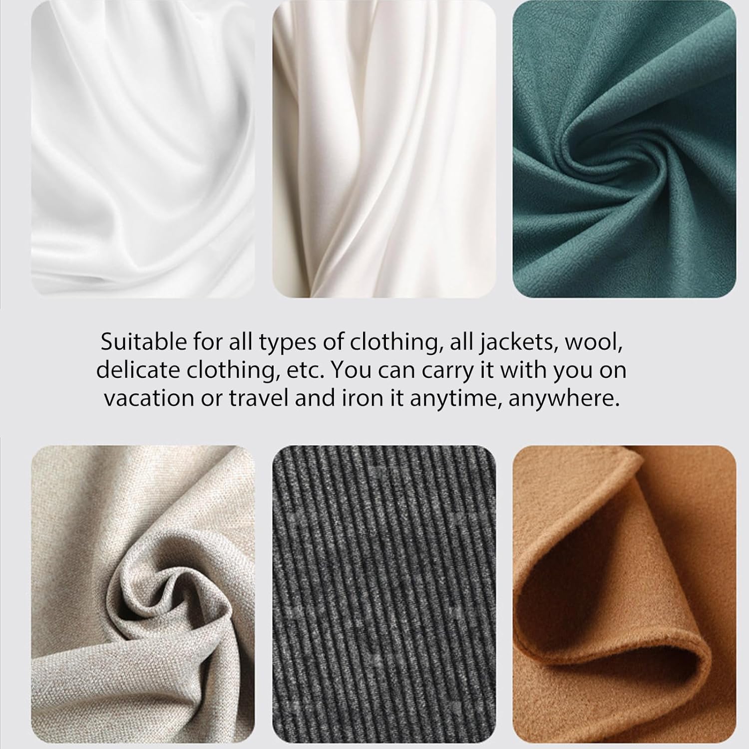 Smart Portable Iron - 6 Modes, LED Display, 120ml Water Tank, Compact and Portable, Suitable for Cotton/Silk/Wool Clothes, Suitable for Home/Travel