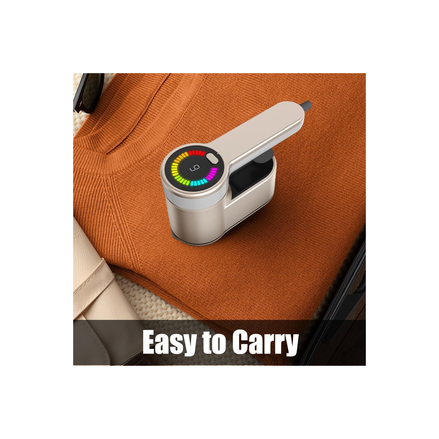 Fer portatif intelligent – 6 modes, écran LED, réservoir d'eau 120&nbsp;ml, compact et portatif, convient aux vêtements en coton/soie/laine, idéal