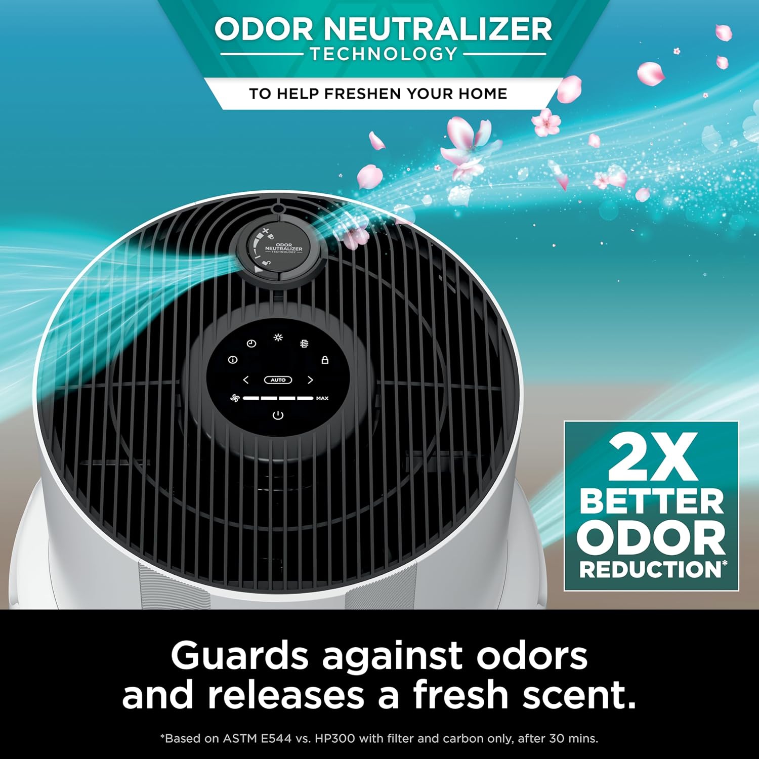 Remis à neuf - Purificateur d'air Shark pour la maison avec filtre à air HEPA NeverChange, 1400&nbsp;pi² Pour une purification multipièce puissante,