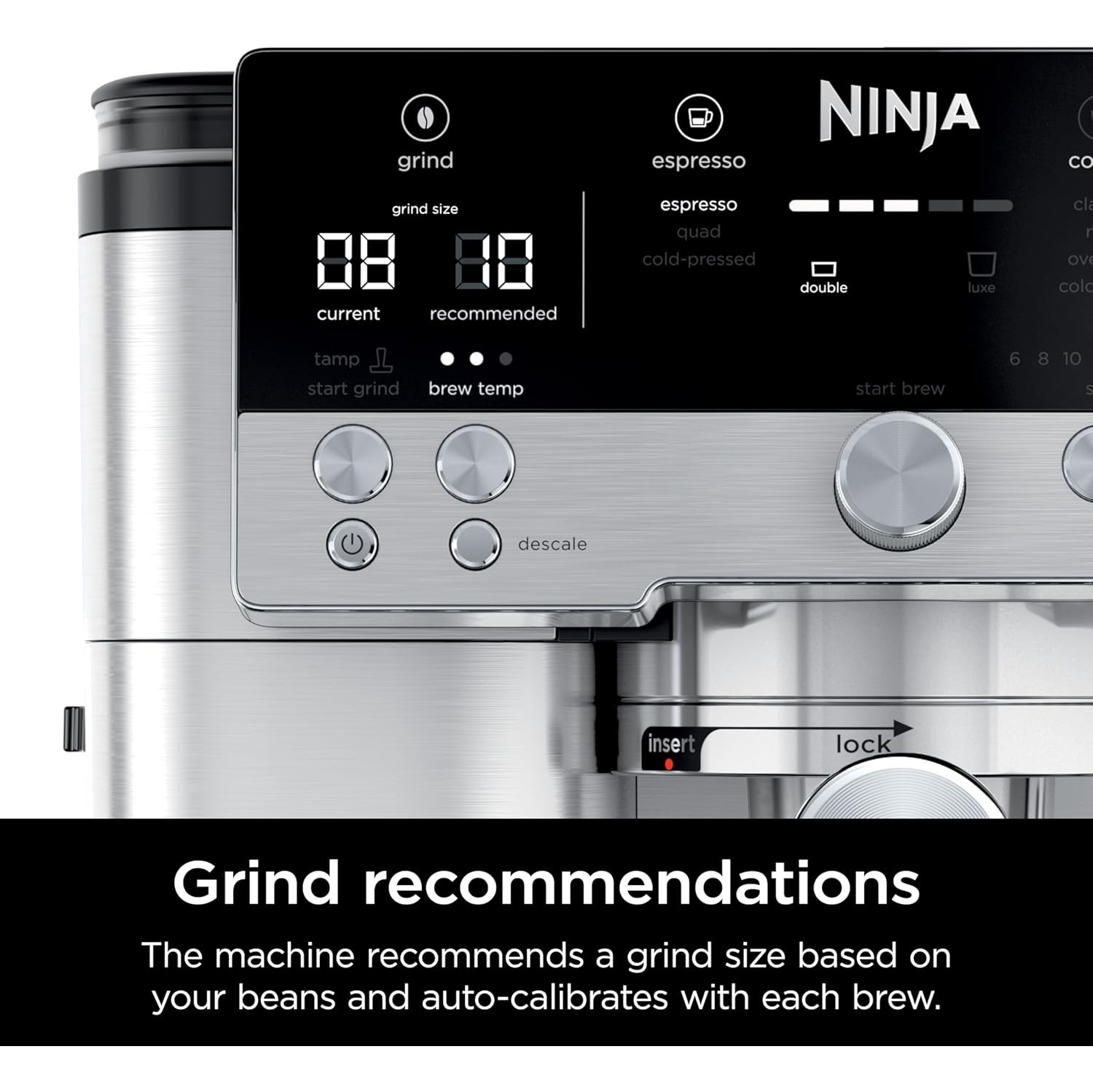 Refurbished - Ninja Espresso Machine, Luxe Café Premier Series, Drip Coffee Maker and Rapid Cold Brew, ES601C