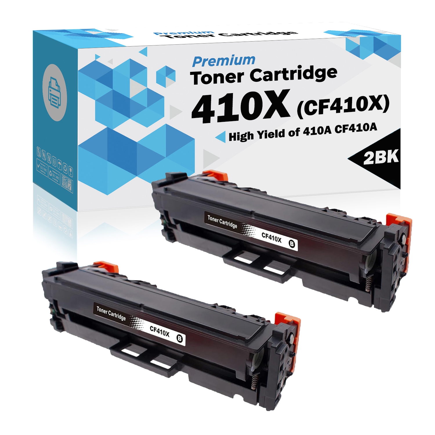 Ultra Toner® Compatible Replacement for HP 410A HP 410X Toner Cartridge CF410X Black Toner Color Laserjet Pro M452 M452dn M452dw M452nw MFP M377dw