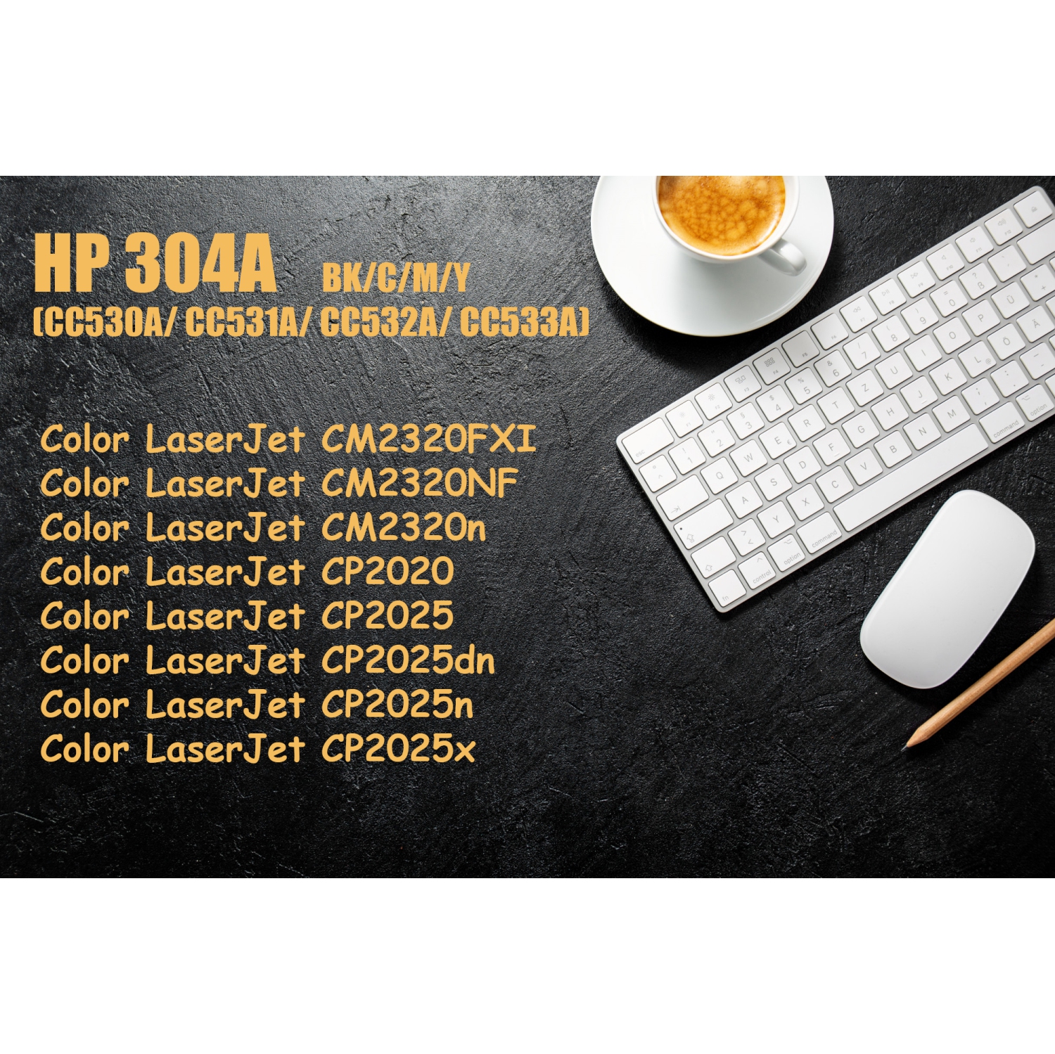 Ultra Toner® Compatible Replacement for HP 304A CC531A Cyan Toner Cartridge for HP Color LaserJet CM2320FXI CM2320NF CM2320n CP2020 CP2025 CP2025dn