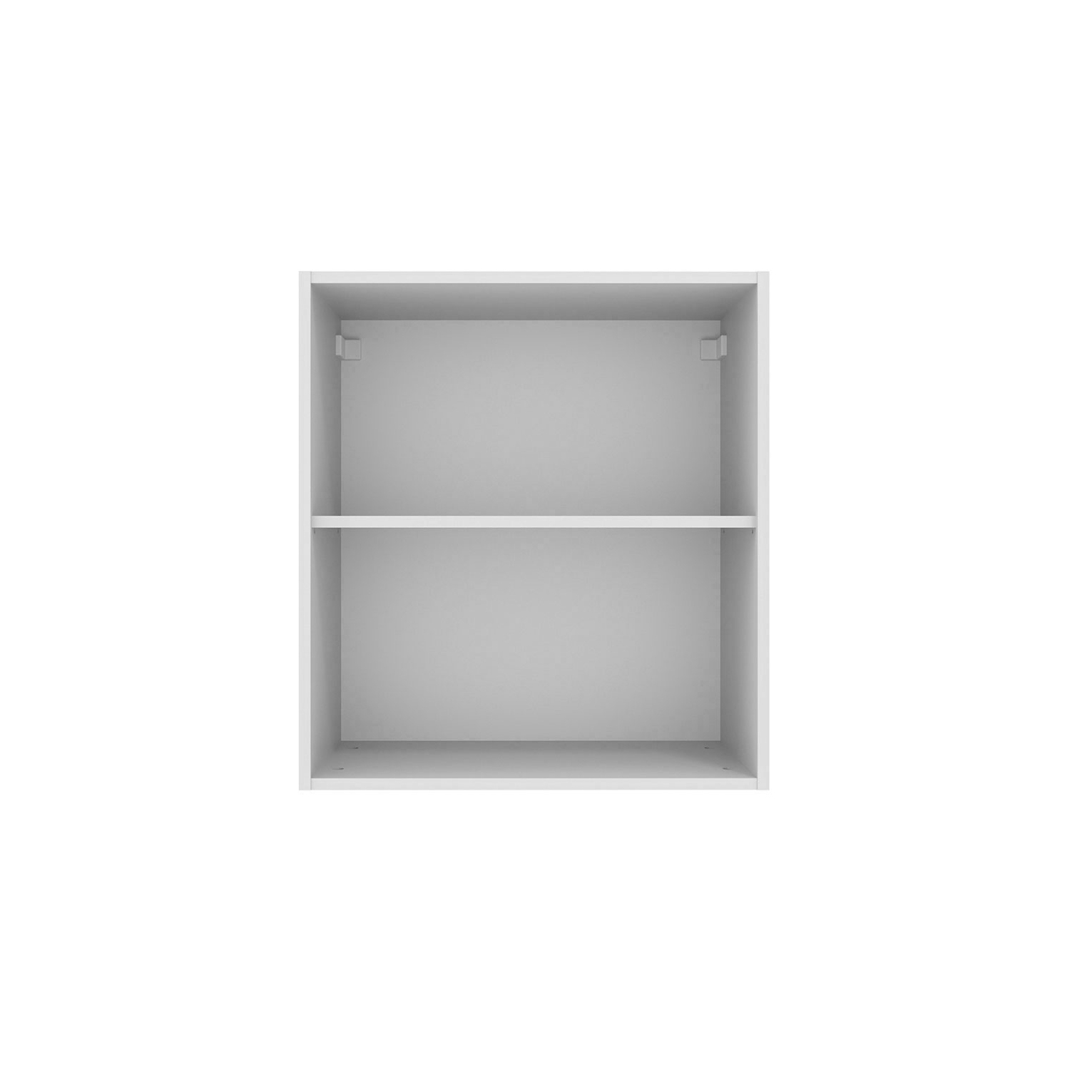 Madesa Hazel Wall Kitchen Storage Cupboard Cabinet with 1 Door and an Internal Shelf 23 Inch Wide Wooden Organization Unit for Pantry - White