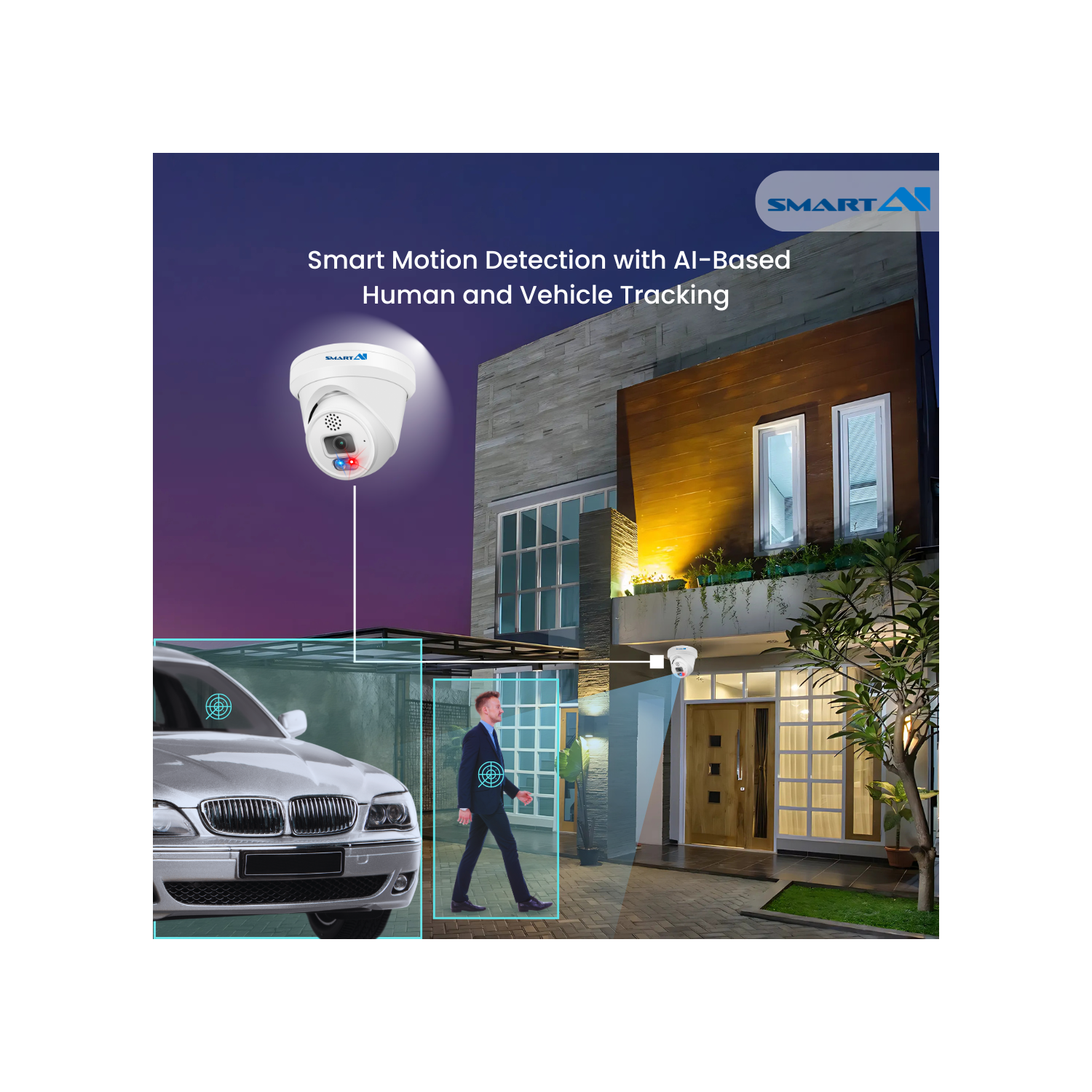 SMART AI 6MP CCTV 16 Security Cameras 4K NVR 16 CH KIT, 4 TB HD Built in, Two Way Talk, Weather Proof Housing, Smart Detection Human, Vehicle, Remote