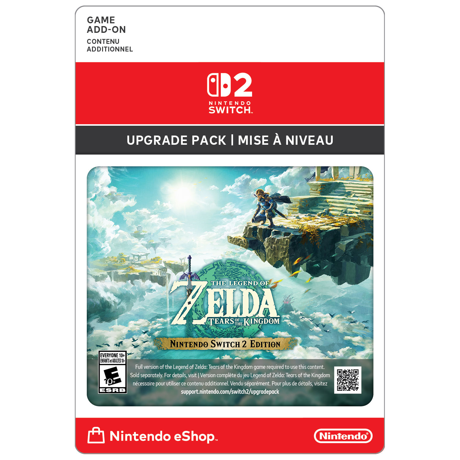 The Legend of Zelda: Tears of the Kingdom - Nintendo Switch 2 Edition Upgrade Pack - Digital Download