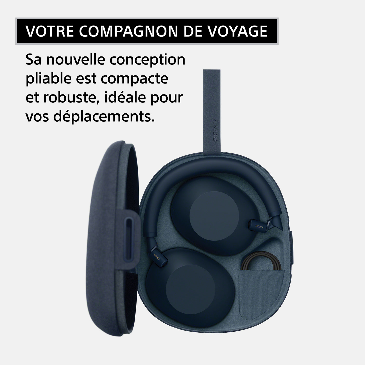 Casque d'écoute Bluetooth à suppression du bruit WH-1000XM6 de Sony - Argenté