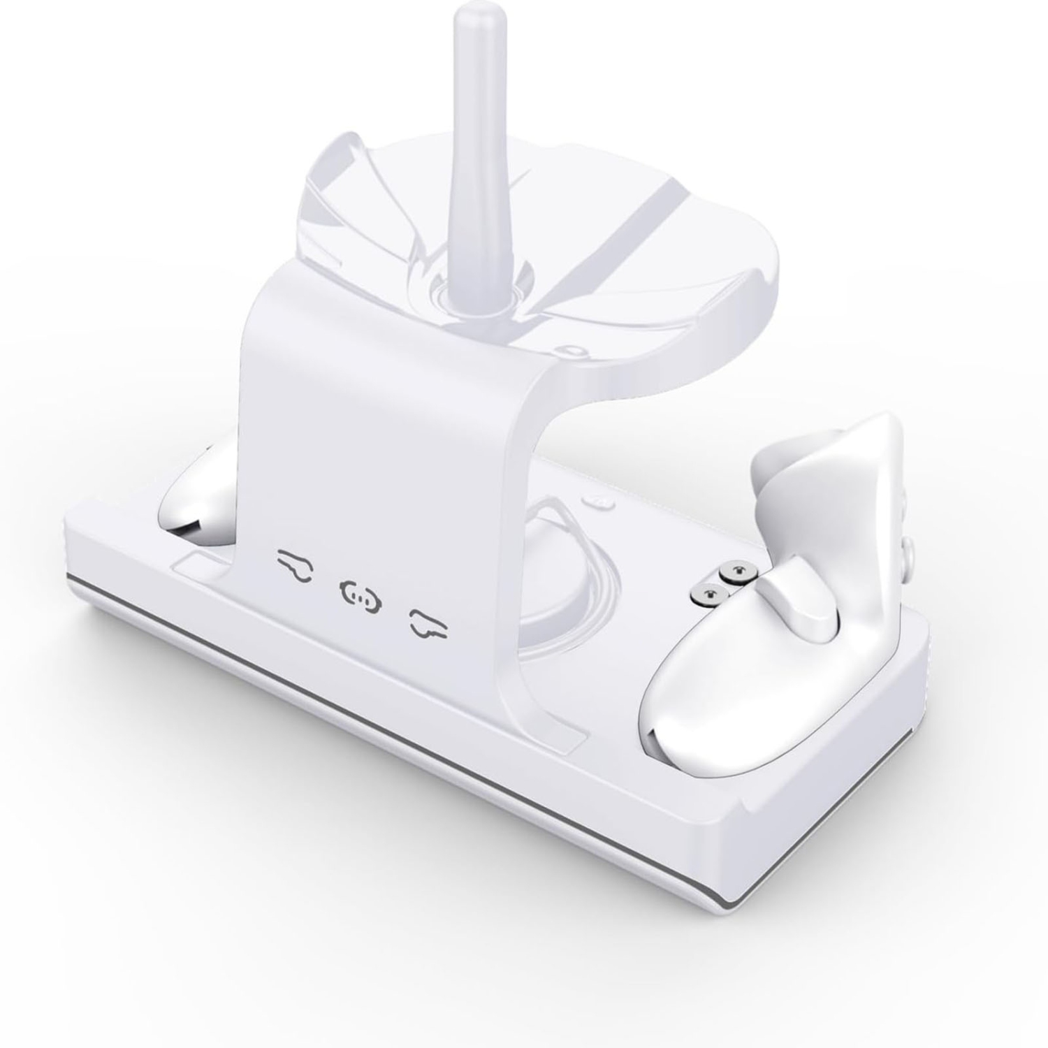 Station de recharge rapide pour casque et manettes Meta Quest 3 d'Oculus simultanément, indicateurs LED, éclairage RVB, base magnétique, socle de