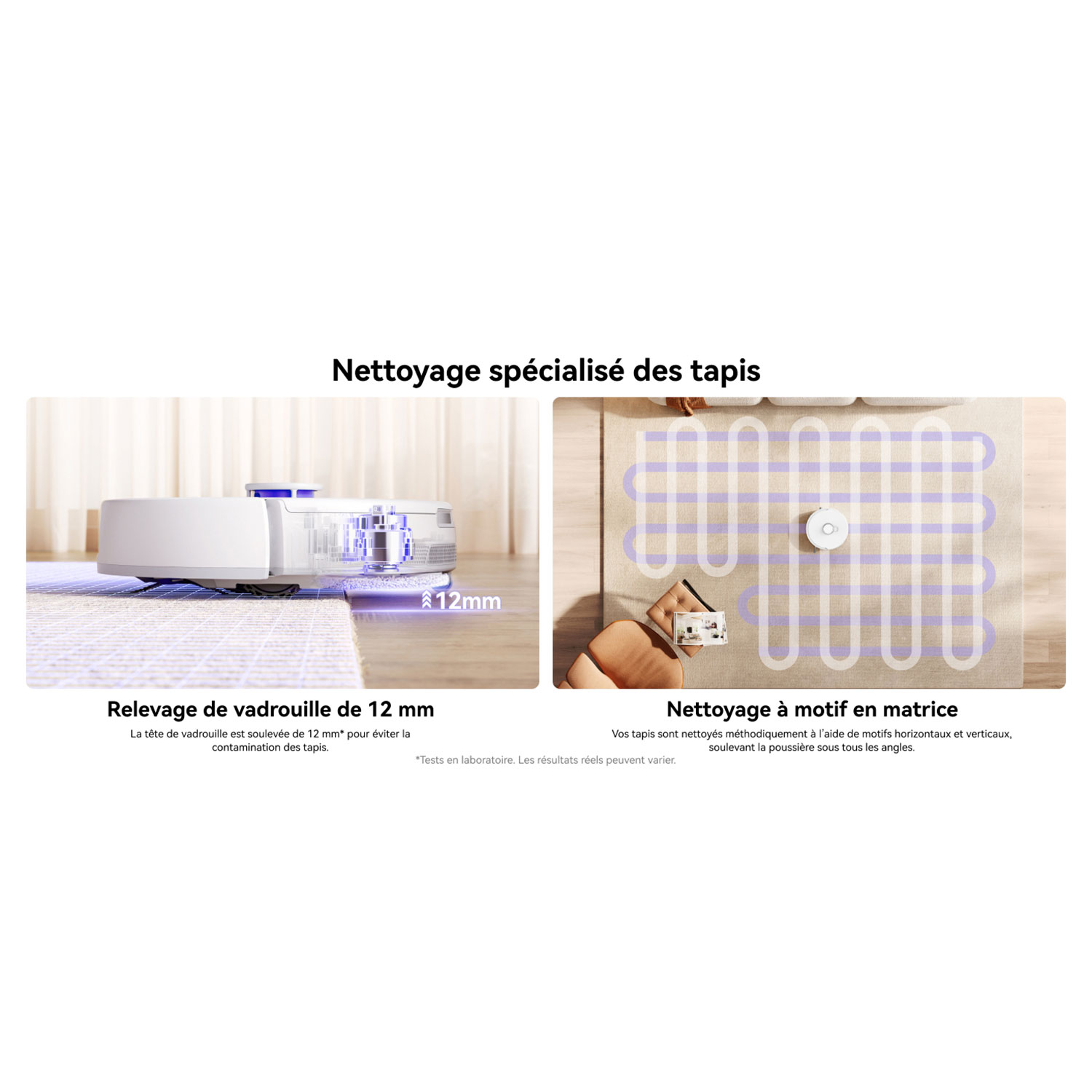 Aspirateur robot à vadrouille avec connectivité Wi-Fi Freo Z10 de Narwal avec ensemble de vadrouille en prime - Blanc