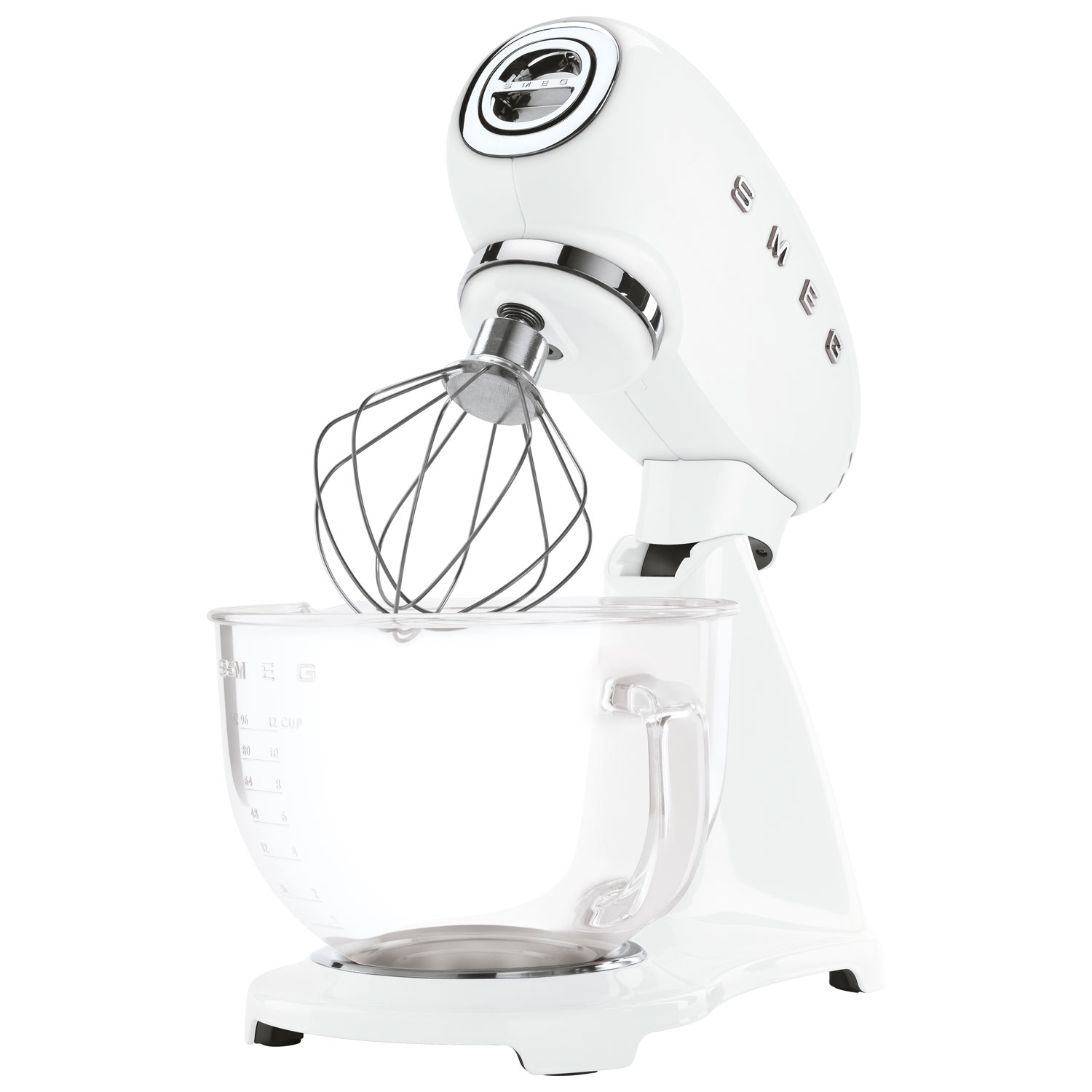 Batteur sur socle à tête inclinable de Smeg - 5 pintes - 800 W - Blanc