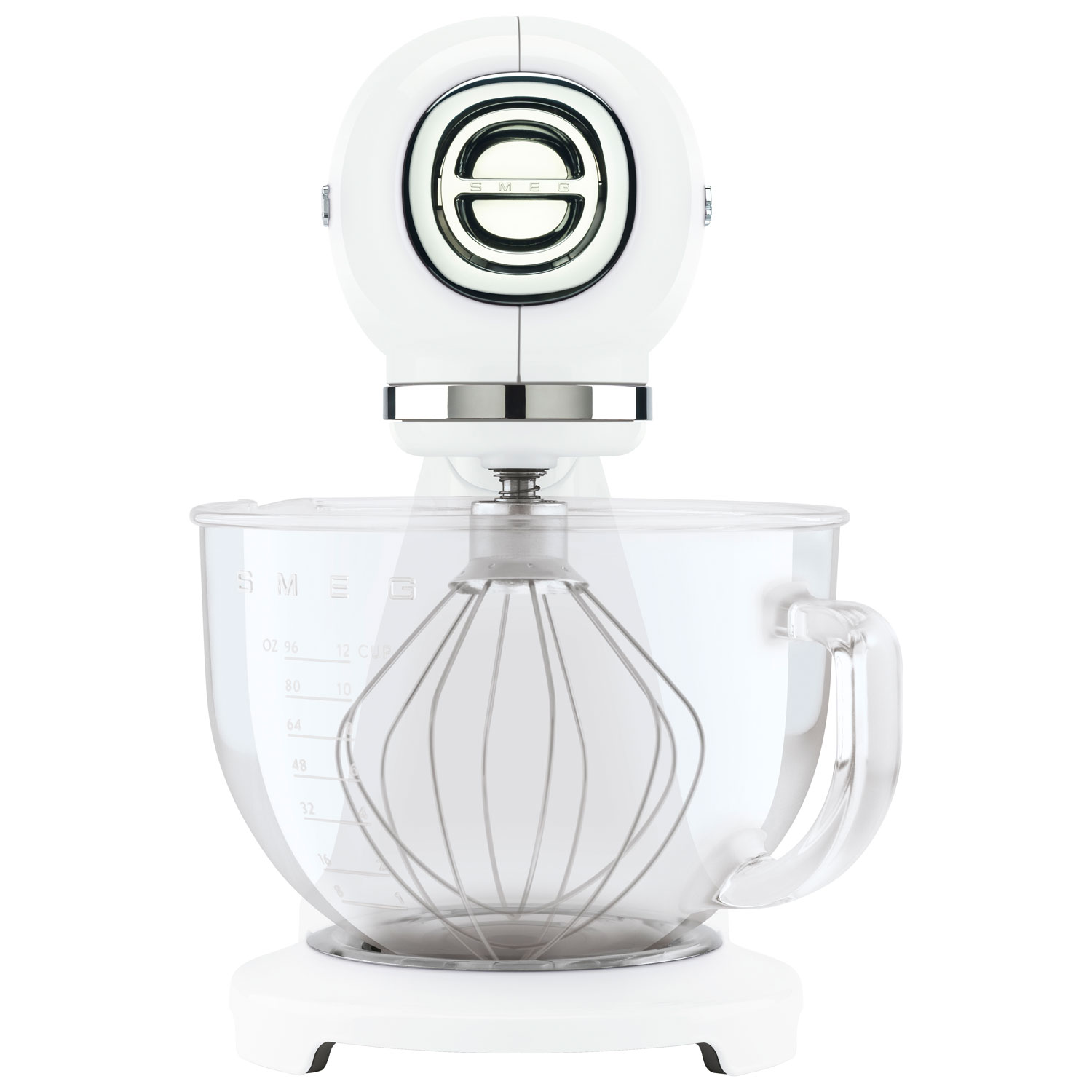 Batteur sur socle à tête inclinable de Smeg - 5 pintes - 800 W - Blanc