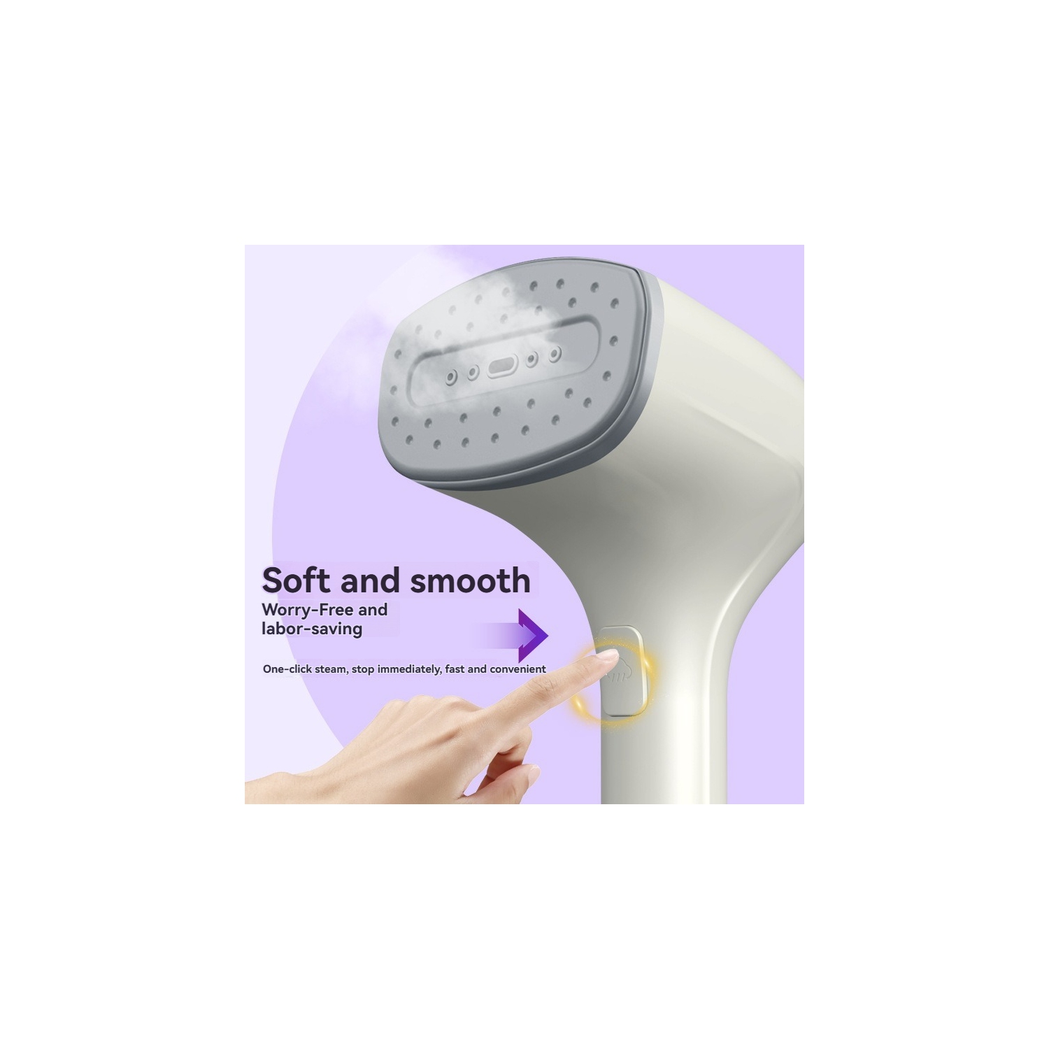 Défroisseur à vapeur portatif de 260&nbsp;ml – Arrêt automatique, vapeur puissante, adapté à tous les types de vêtements, idéal pour les voyages et