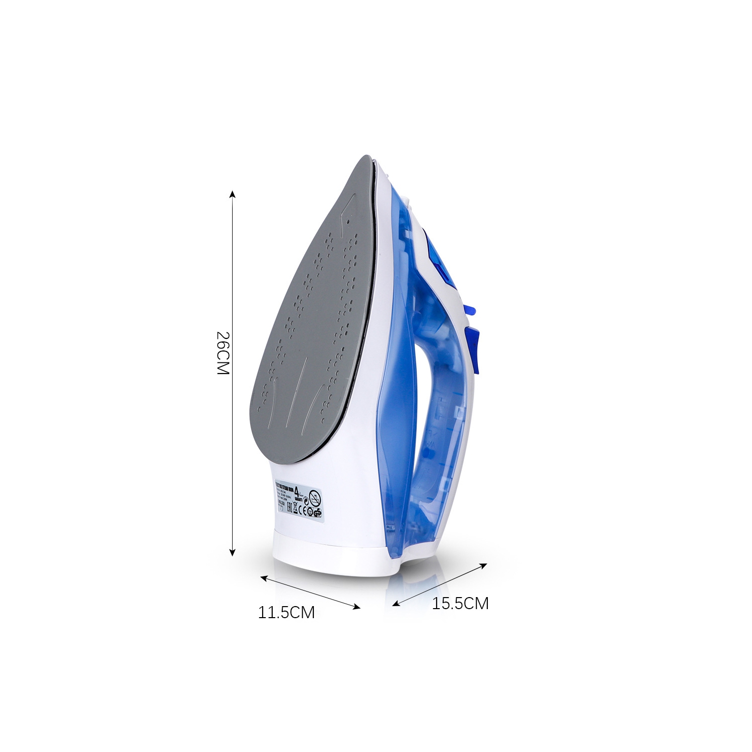 2200W Professional Steam Iron - Scratch-resistant, Comfortable Grip, Fast Heating, Drip-proof, Handheld Clothes Iron for Cotton/Silk/Polyester