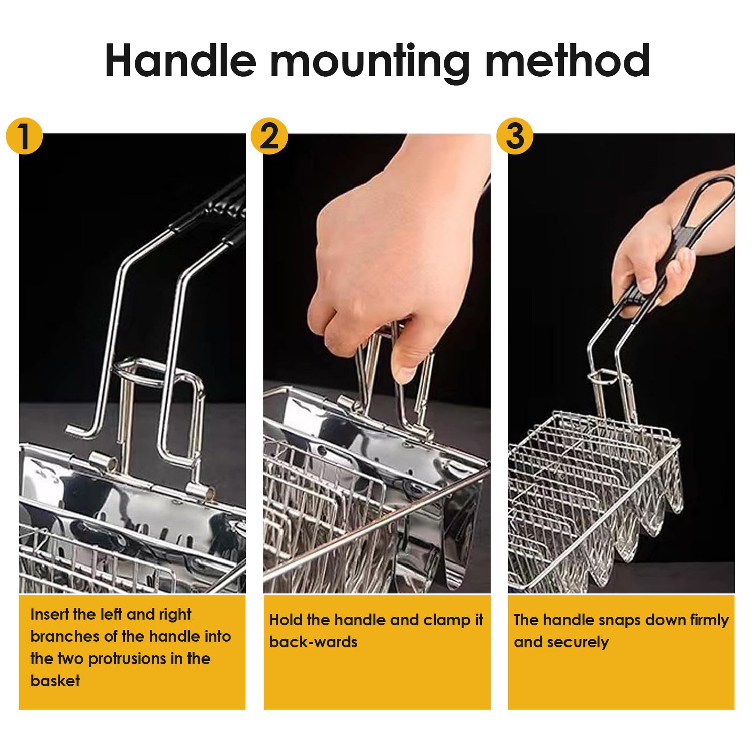 Panier à friture, friteuse Shell, peut contenir 6 coquilles Panier à tacos avec poignée