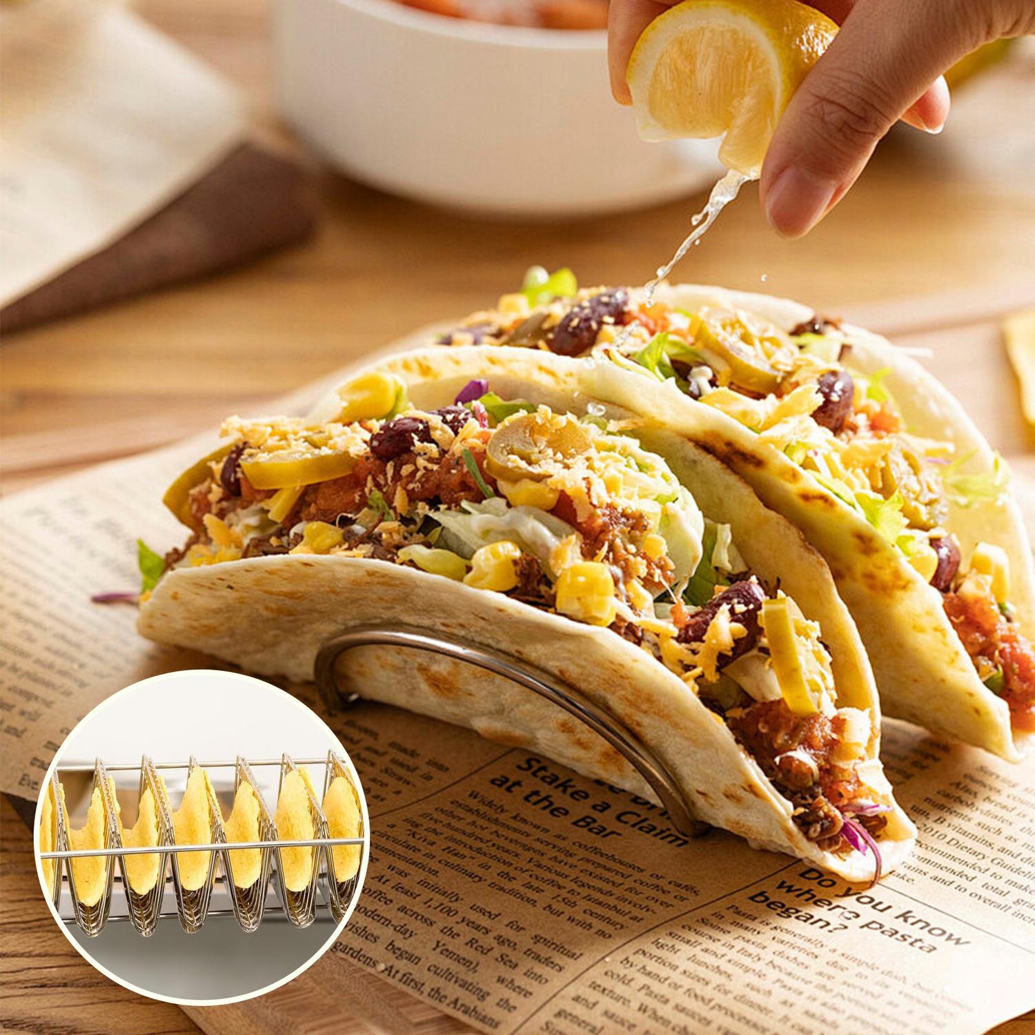 Panier à friture, friteuse Shell, peut contenir 6 coquilles Panier à tacos avec poignée